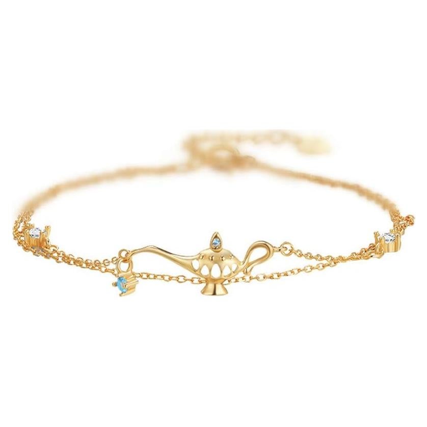 Pulsera de Plata Esterlina 925 N+A con Cristales para Niñas