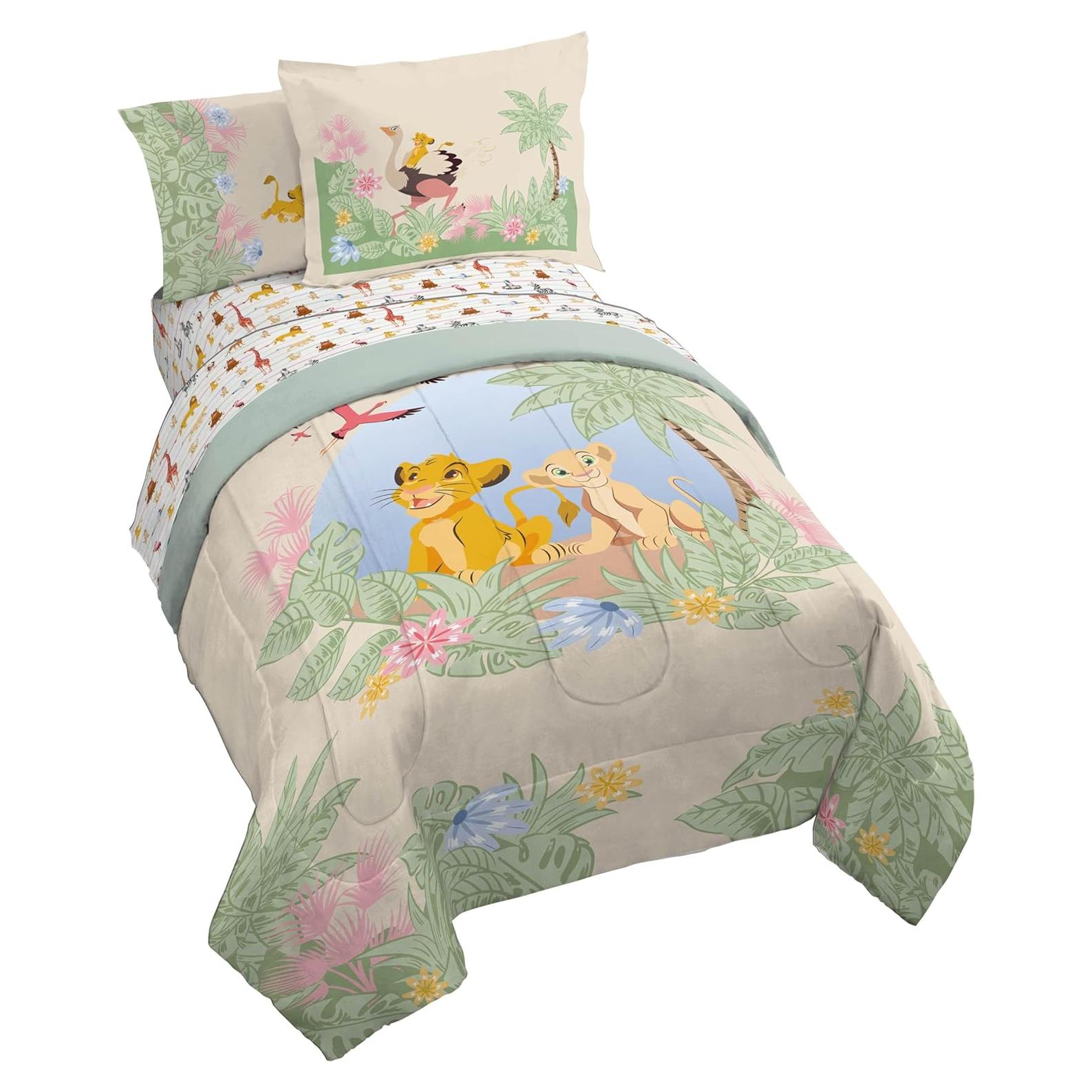 Juego de Edredón Individual Jay Franco El Rey León 5 Piezas