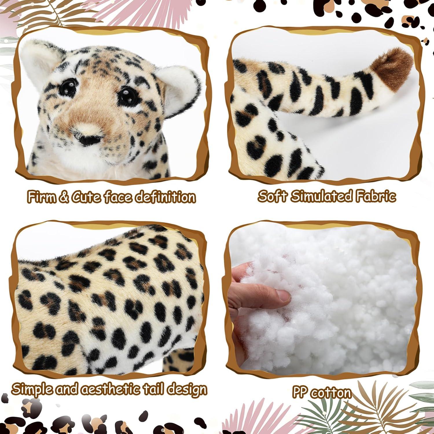 Peluche Leopardo RoundFunny 38 cm Juguete Infantil Abrazable