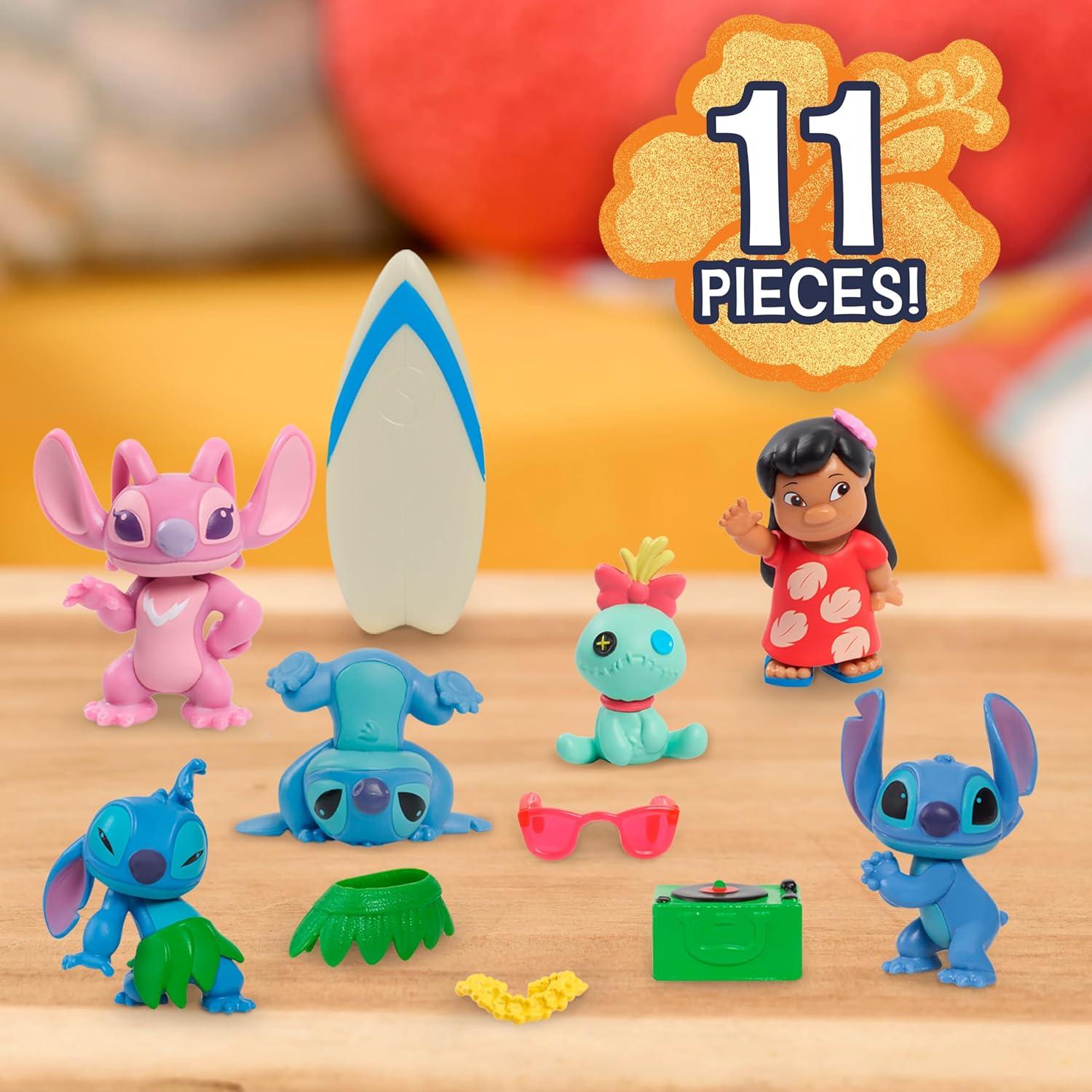 Conjunto de Figuras Coleccionables Disney Stitch 11 Piezas 5 cm