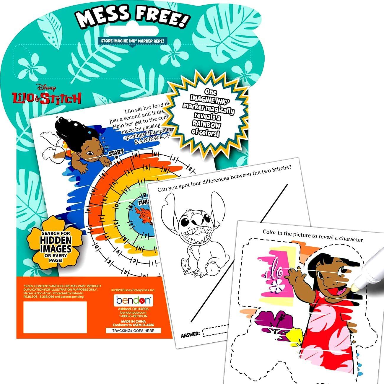 Set de Colorear Disney Lilo y Stitch - 300 Stickers y Juguete