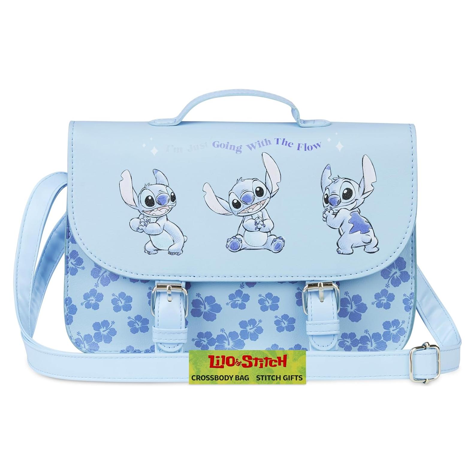 Bolso Cruzado Disney Stitch para Niñas - 25x7x17cm