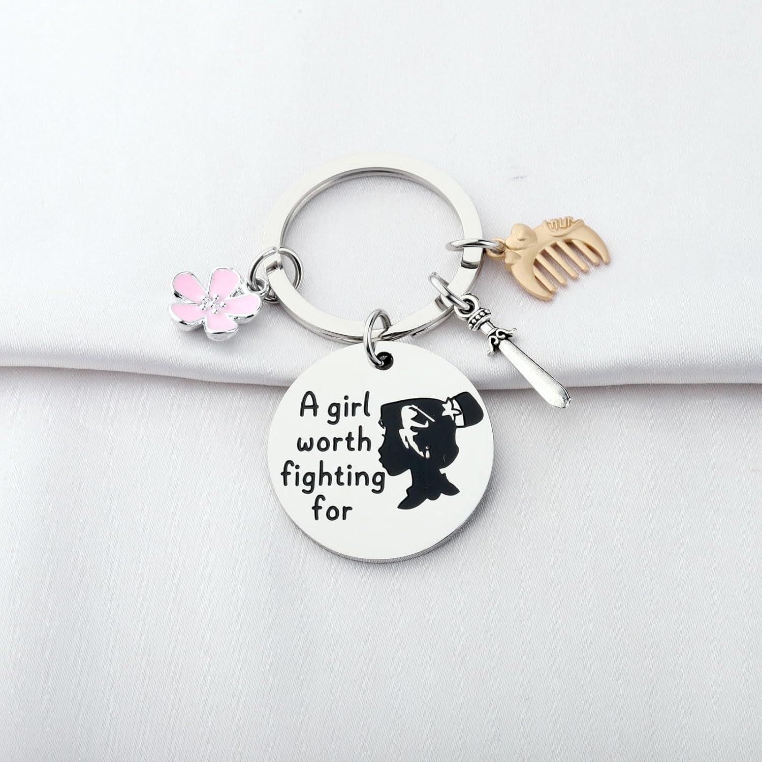 Llavero Motivacional Mulan Acero Inoxidable 3 cm