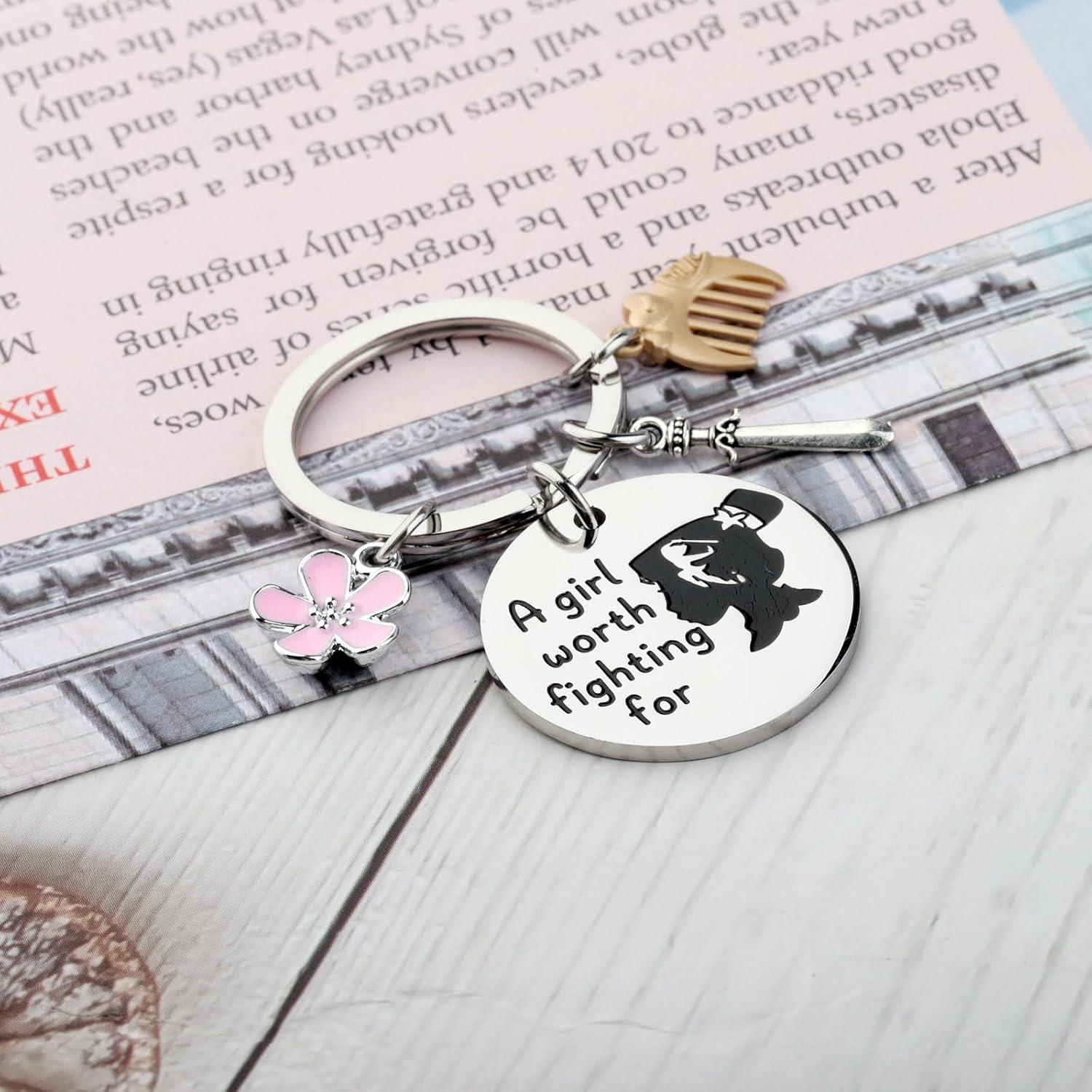 Llavero Motivacional Mulan Acero Inoxidable 3 cm