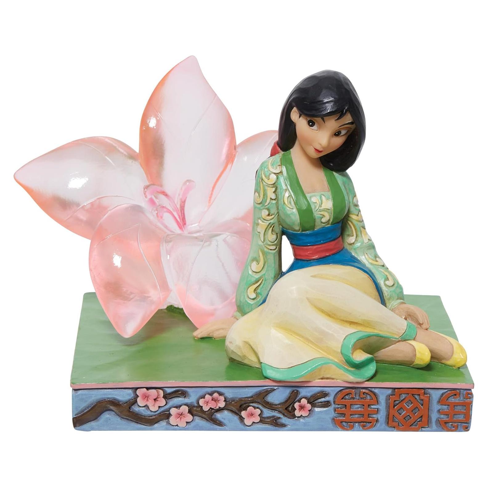 Figurita Enesco Jim Shore Mulan Flor de Cerezo 16.5 cm