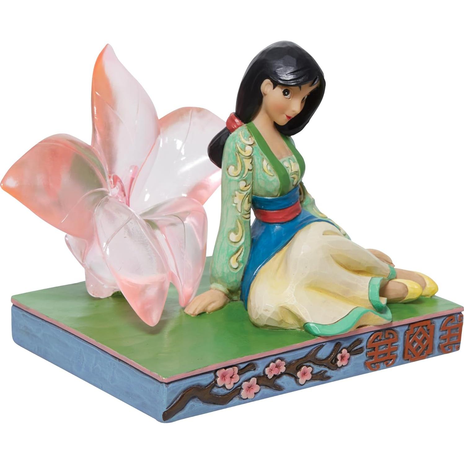 Figurita Enesco Jim Shore Mulan Flor de Cerezo 16.5 cm