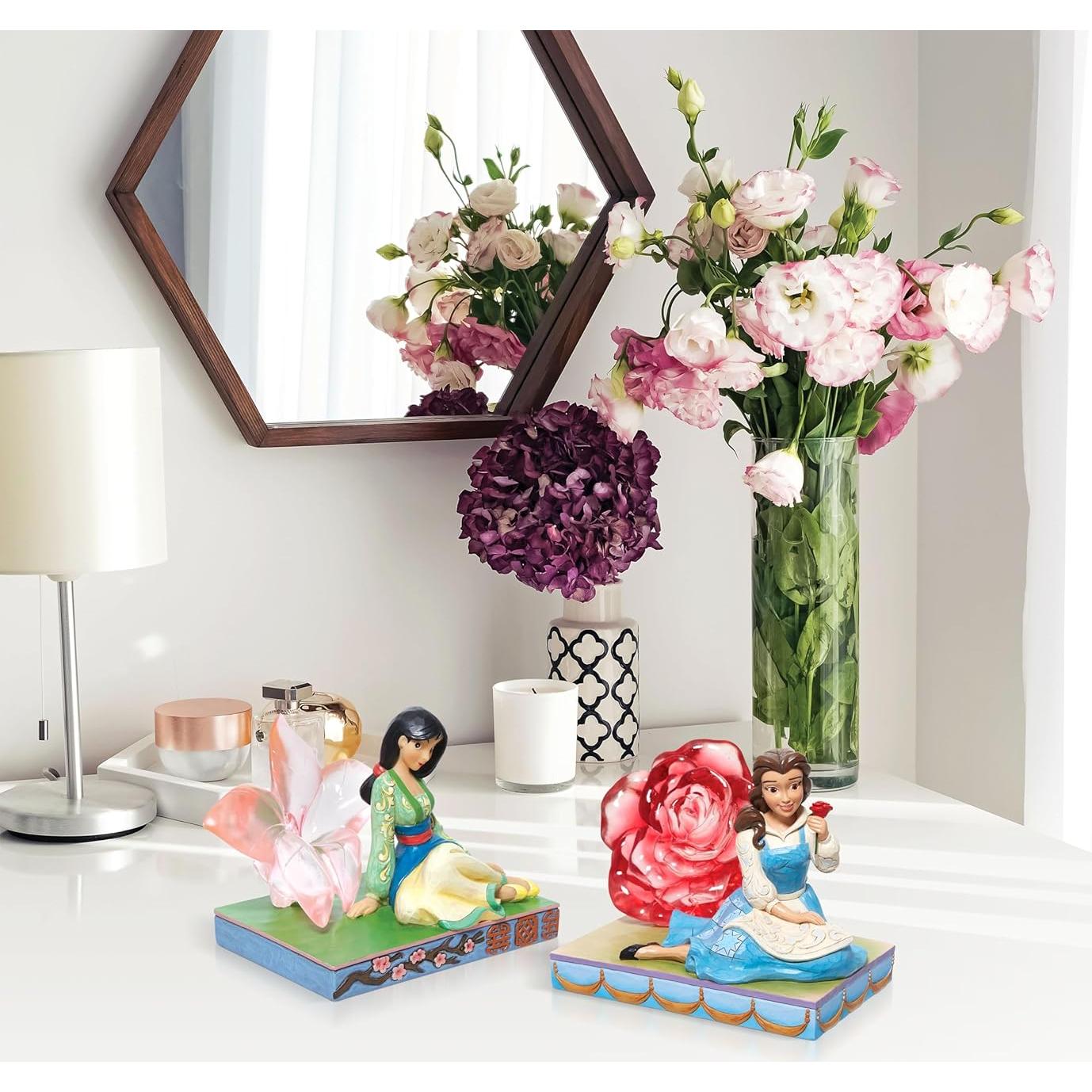 Figurita Enesco Jim Shore Mulan Flor de Cerezo 16.5 cm