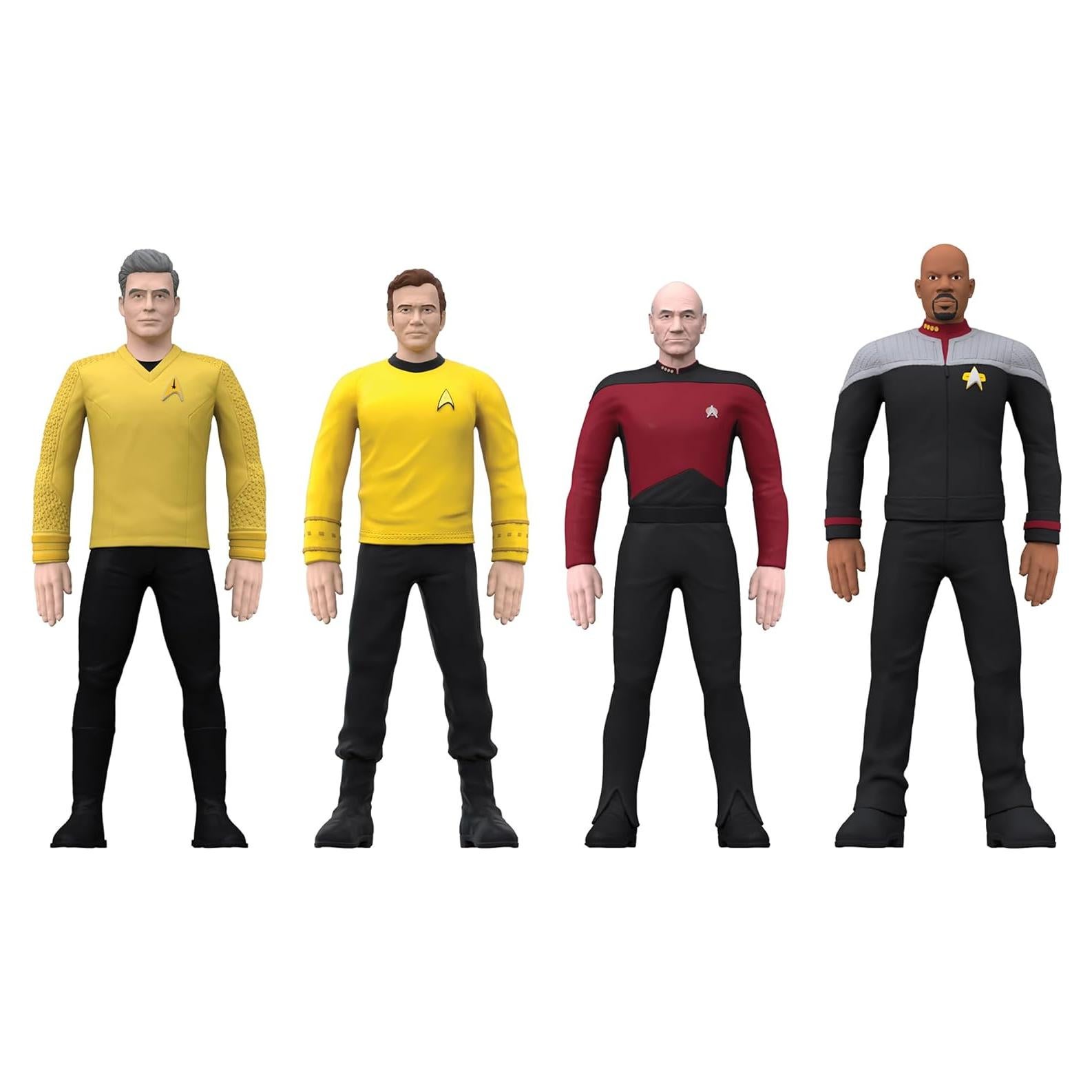 Figuras de Acción Articuladas TCG Toys FleXfigs Star Trek - 4 Capitanes
