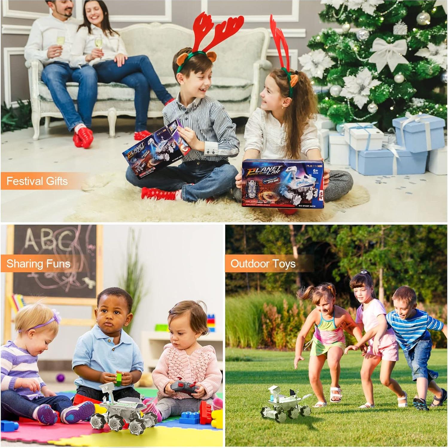 Coche de Control Remoto KJIXYUNG Rover Espacial 6 Ruedas 0.99kg