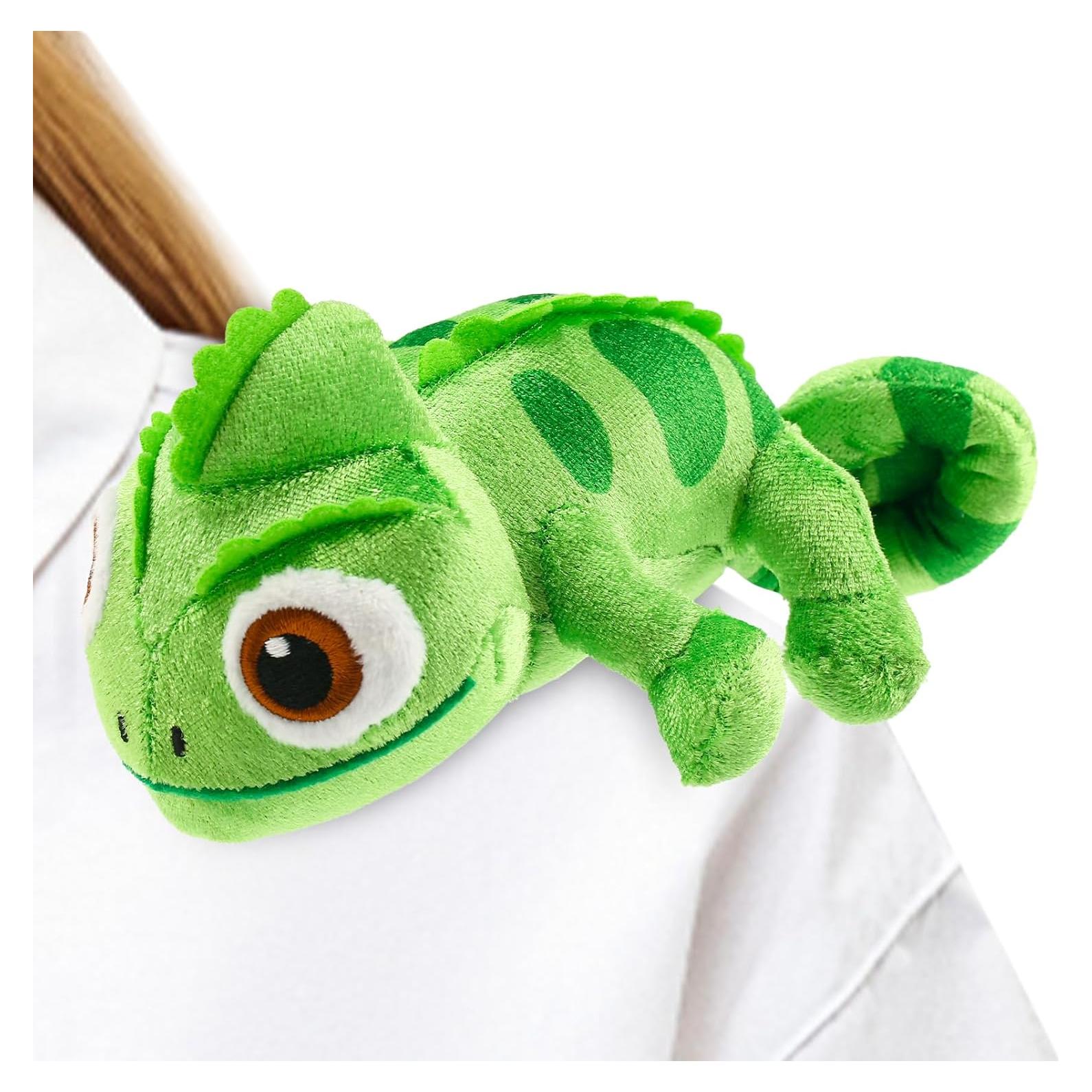 Muñeca de peluche camaleón para hombro - Juguete cosplay verde