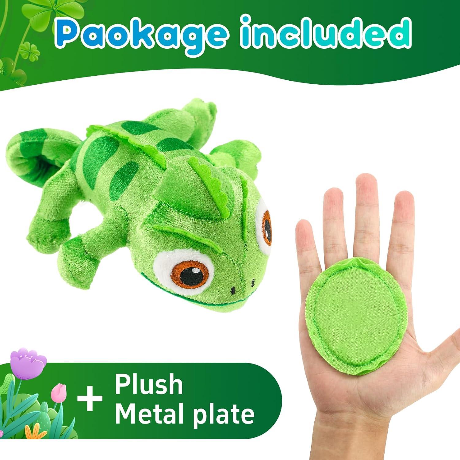 Muñeca de peluche camaleón para hombro - Juguete cosplay verde