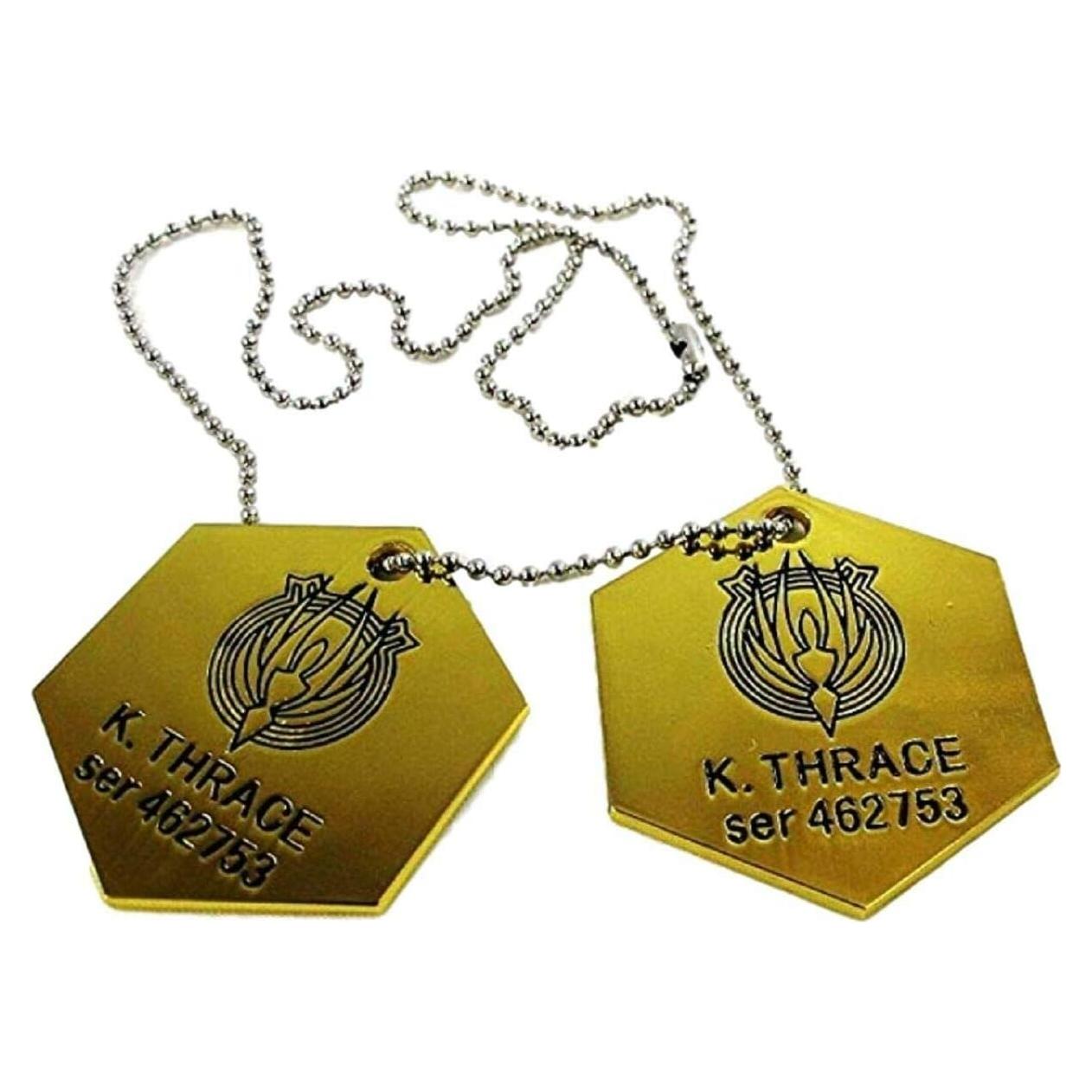 Collar de Placa de Perro K. Thrace Battlestar Galactica Metal