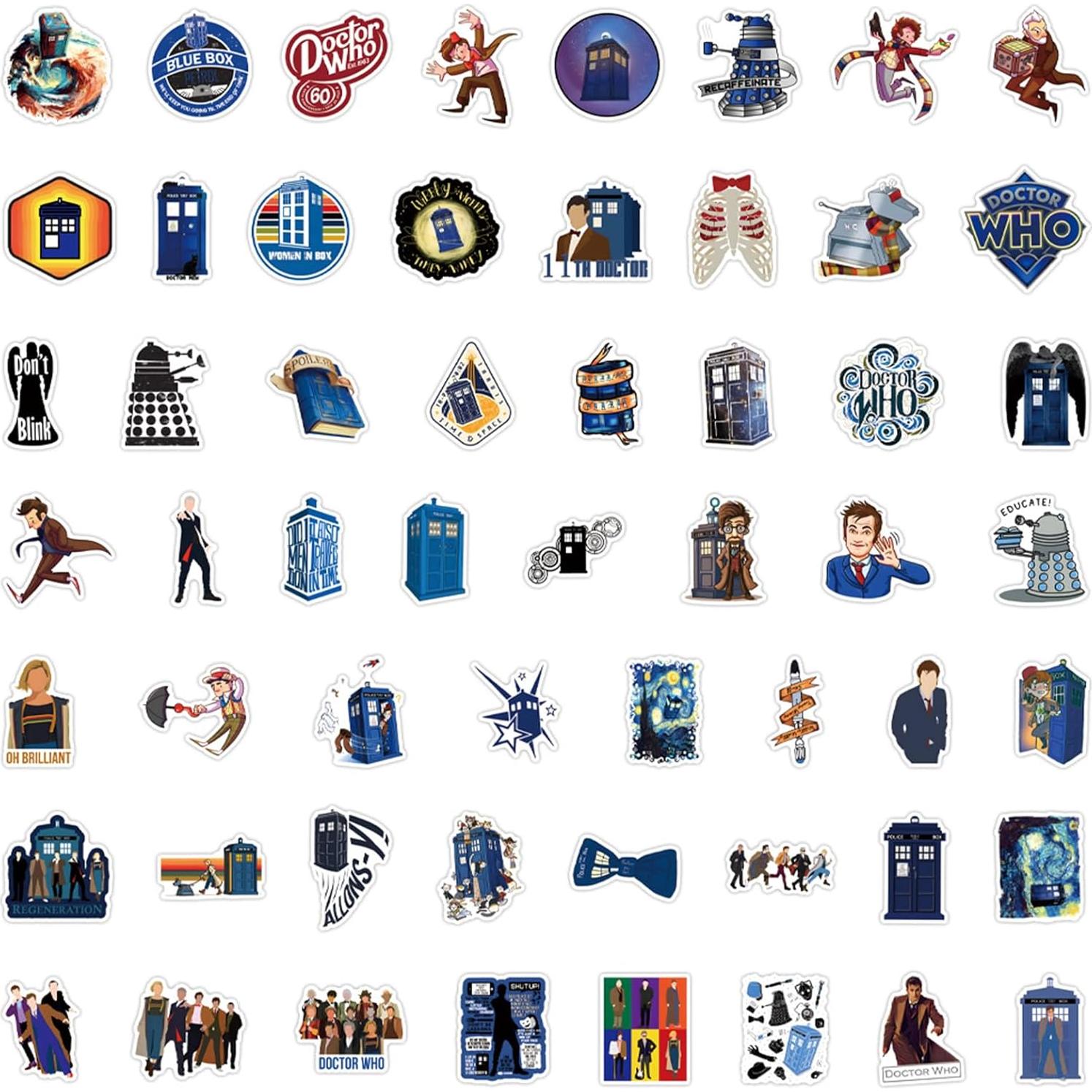 Calcomanías Doctor Who 110pcs Vinilo Impermeable LTZSTONE