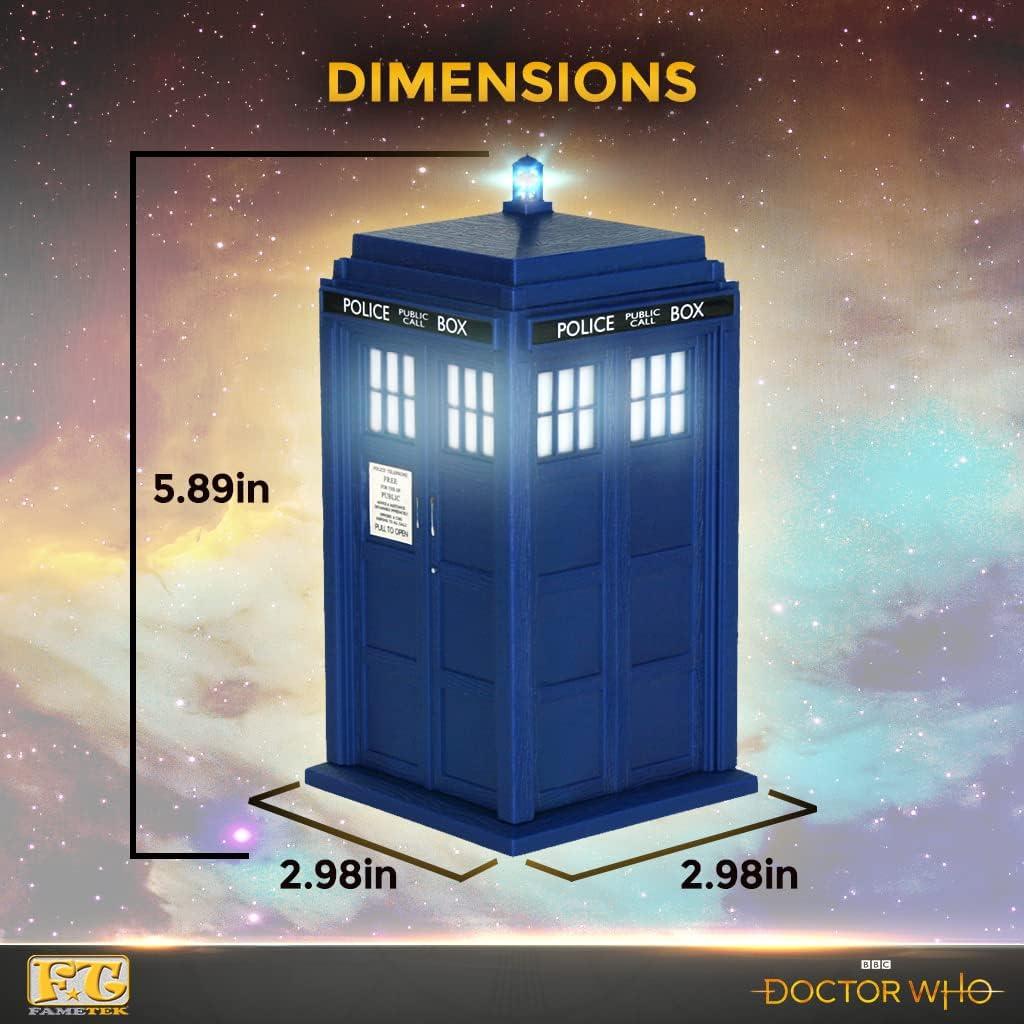 Altavoz Bluetooth FAMETEK TARDIS 15.24 cm con Sonido de Doctor Who