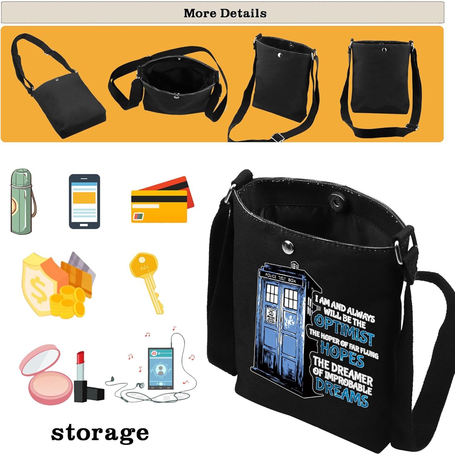 Bolsa Cruzada Doctor Who CMNIM - Regalo Original para Fans