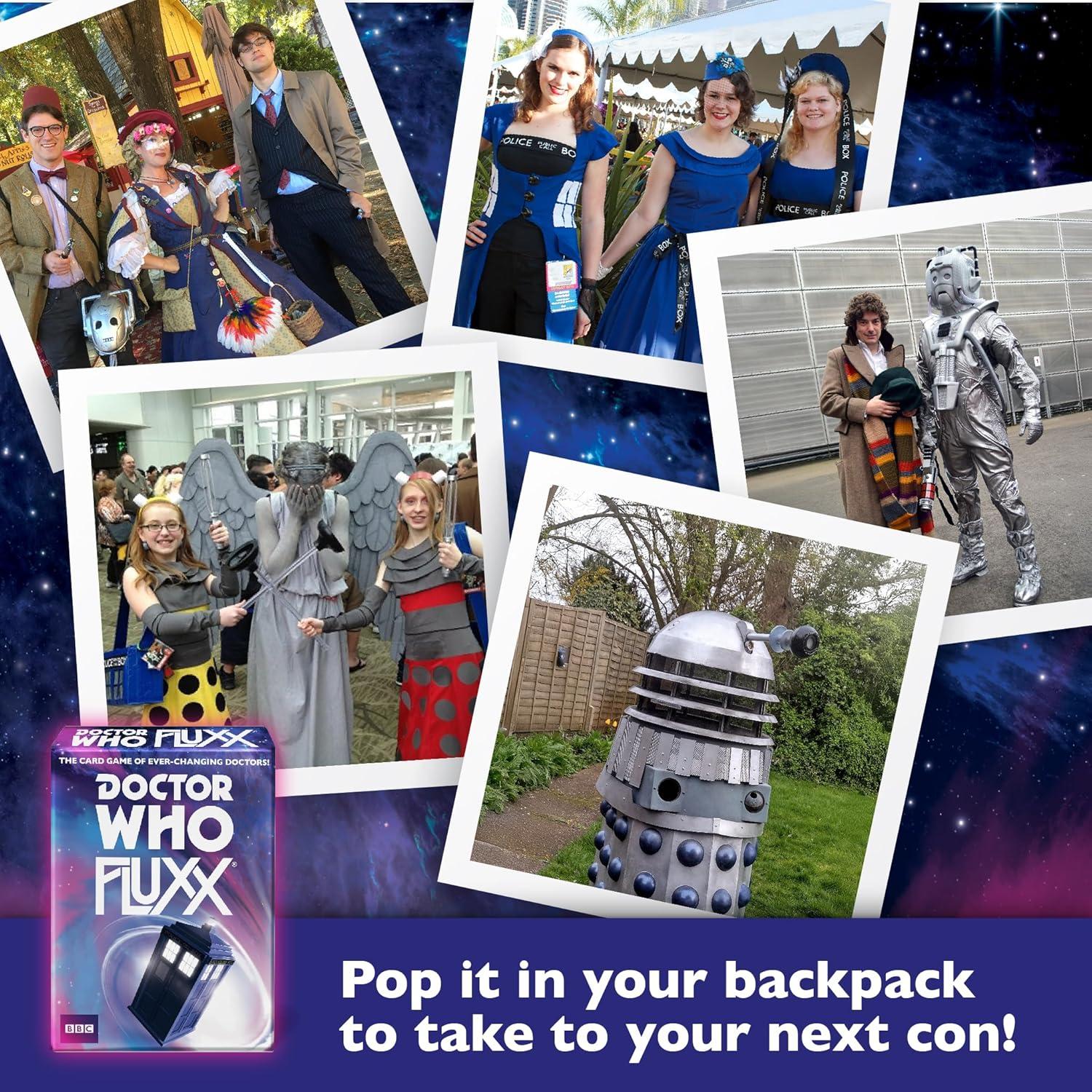 Juego de Cartas Doctor Who Fluxx Looney Labs - Rápido y Divertido