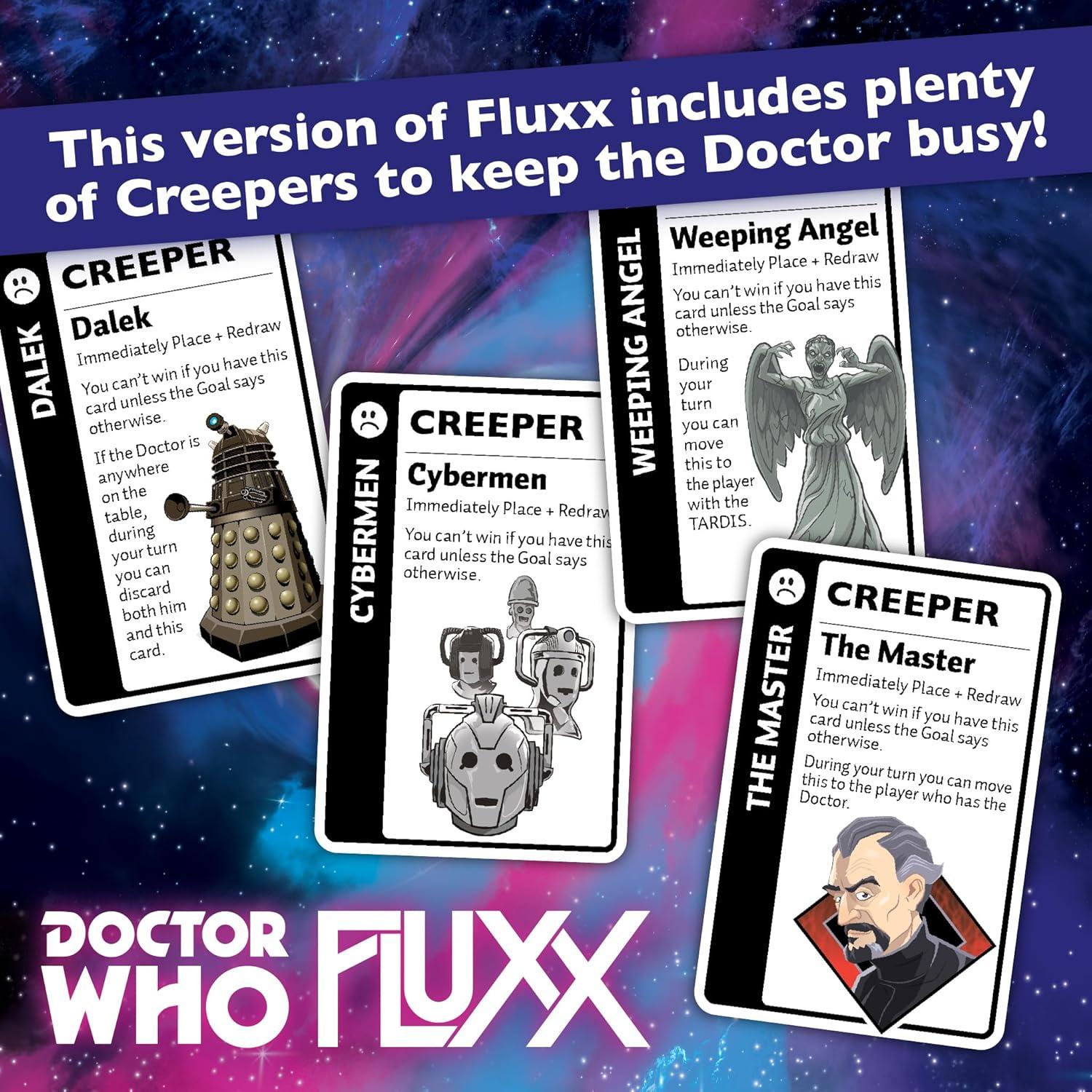 Juego de Cartas Doctor Who Fluxx Looney Labs - Rápido y Divertido