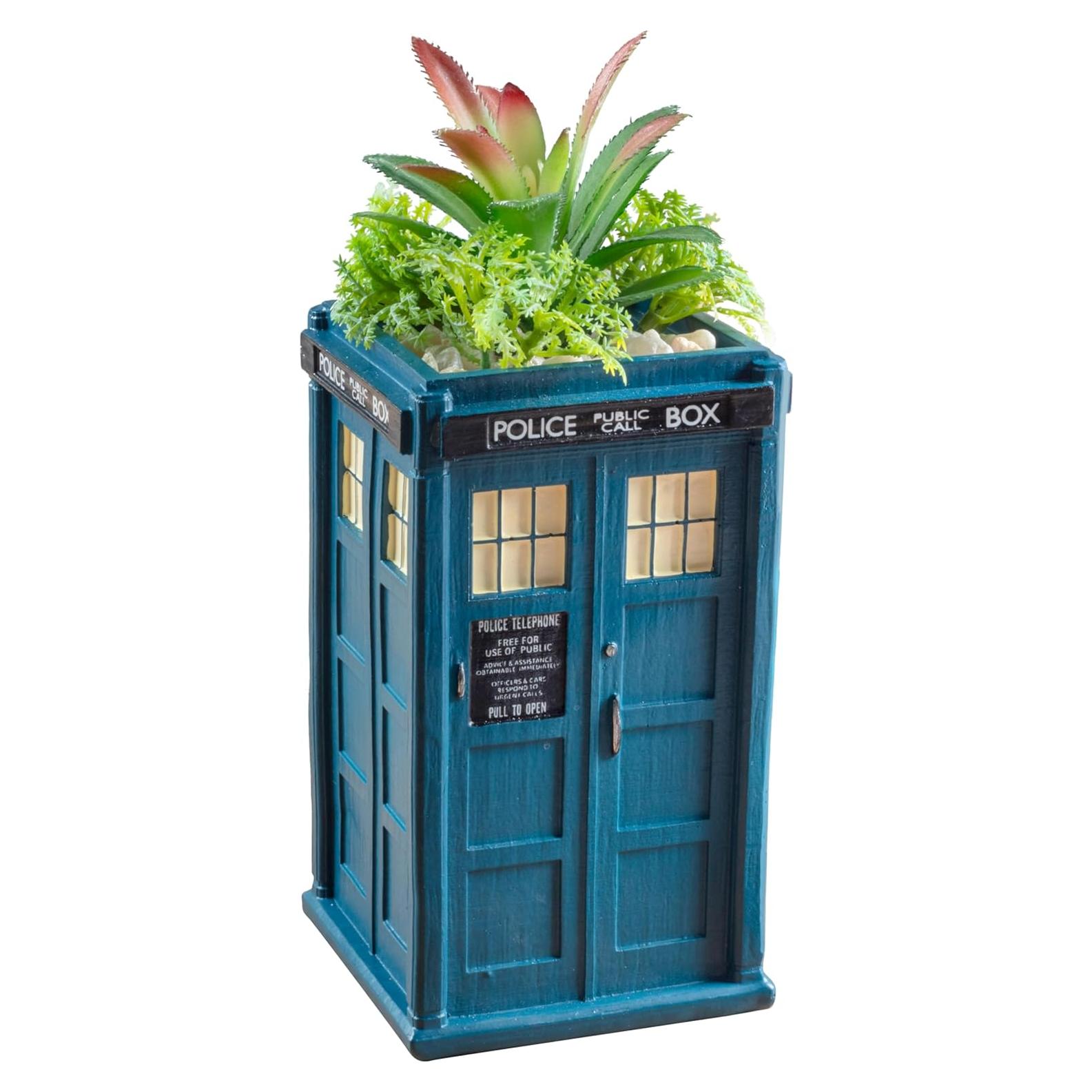 Maceta Cerámica TARDIS Doctor Who 15.24 cm para Plantas