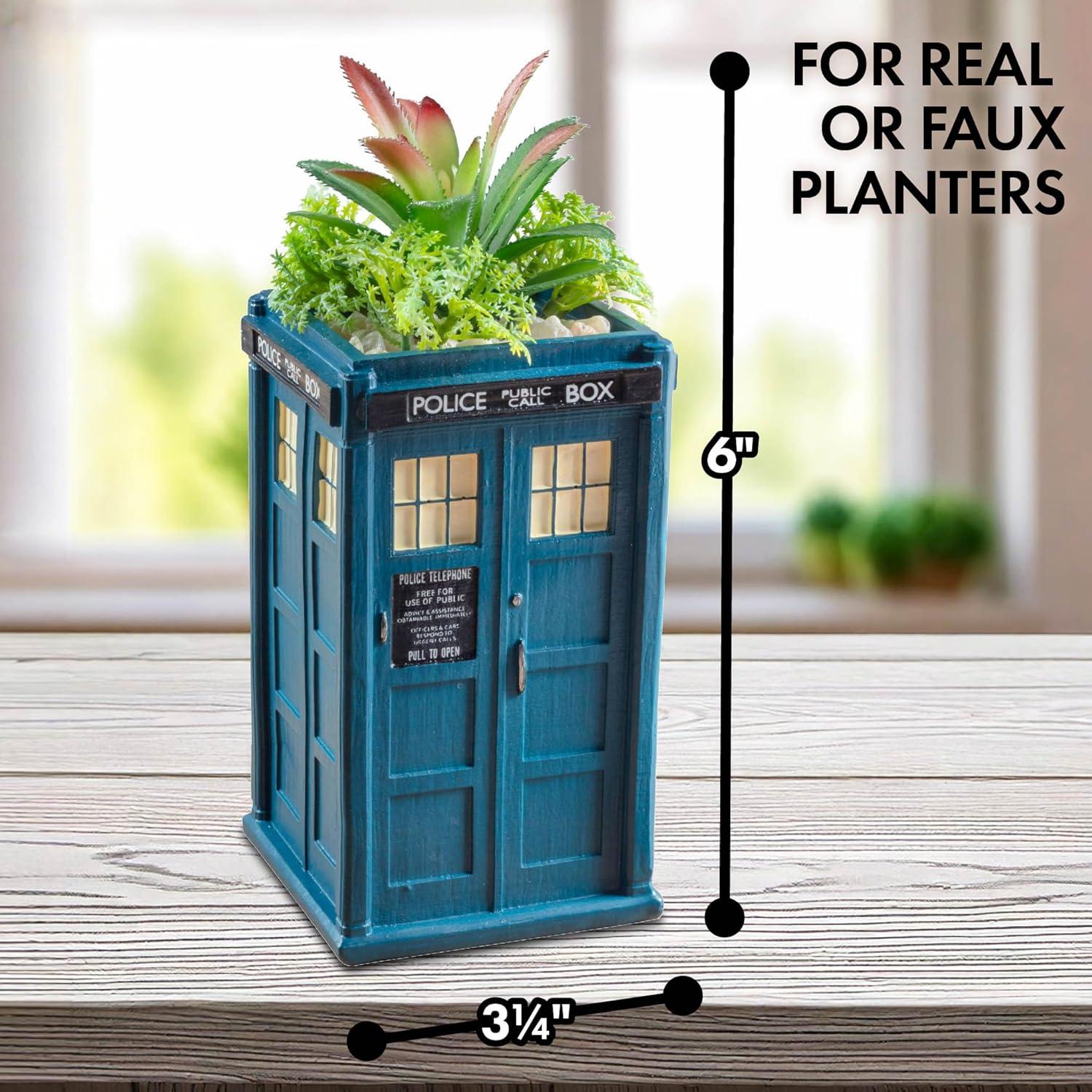 Maceta Cerámica TARDIS Doctor Who 15.24 cm para Plantas