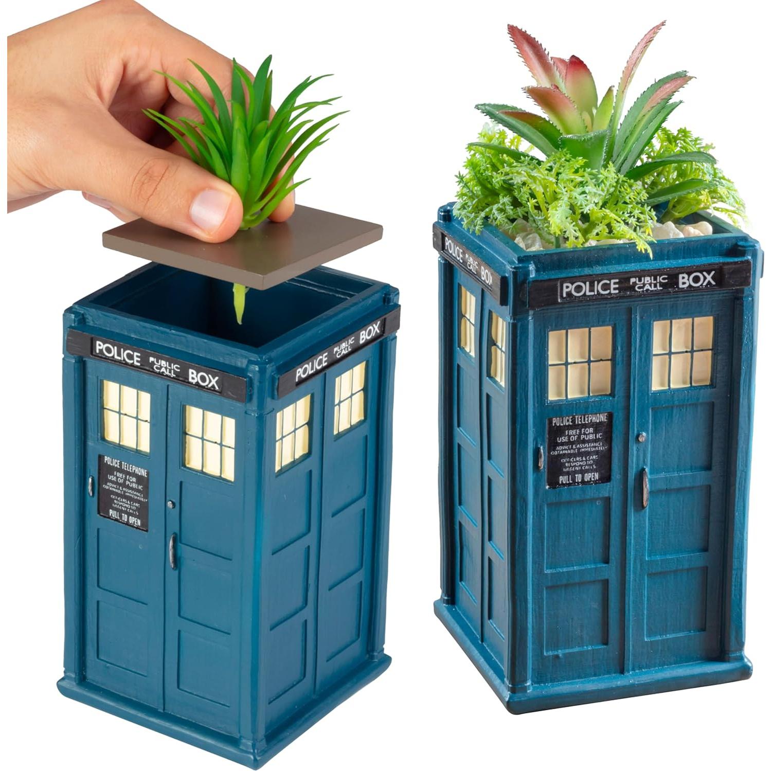 Maceta Cerámica TARDIS Doctor Who 15.24 cm para Plantas
