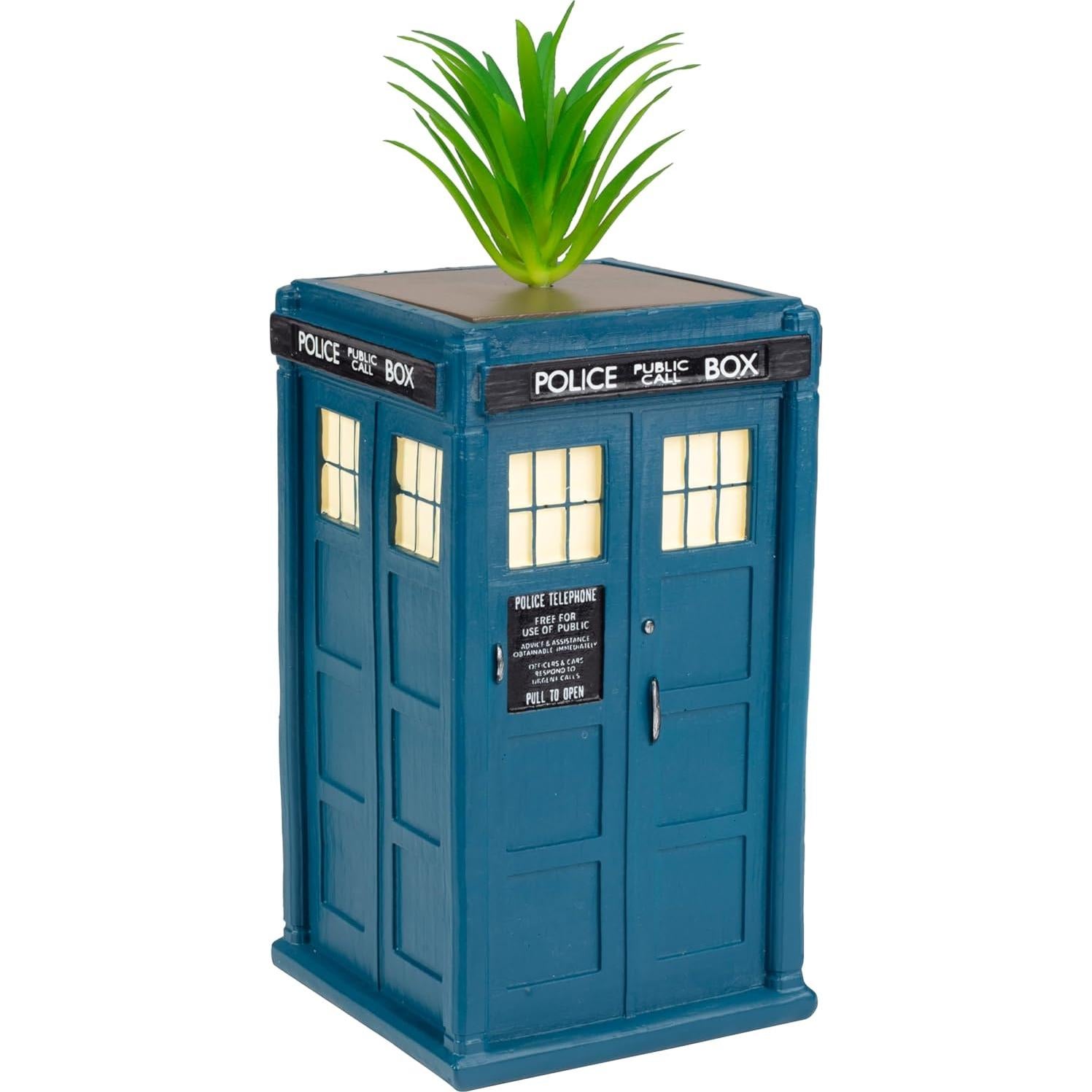 Maceta Cerámica TARDIS Doctor Who 15.24 cm para Plantas