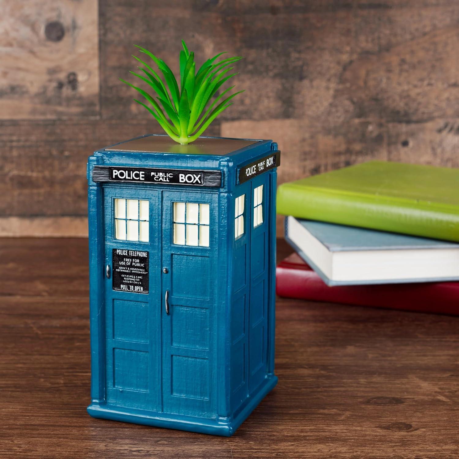 Maceta Cerámica TARDIS Doctor Who 15.24 cm para Plantas