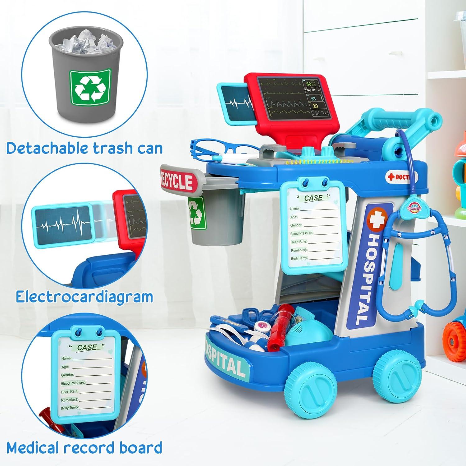 Kit de Doctor Vunrahsg para Niños 3-5 Años con 21 Piezas