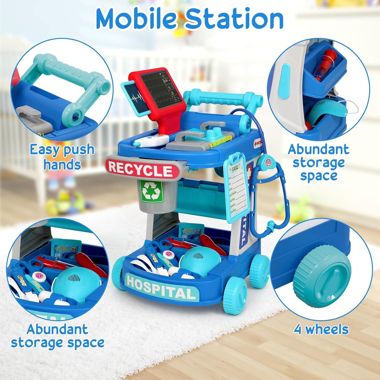 Kit de Doctor Vunrahsg para Niños 3-5 Años con 21 Piezas