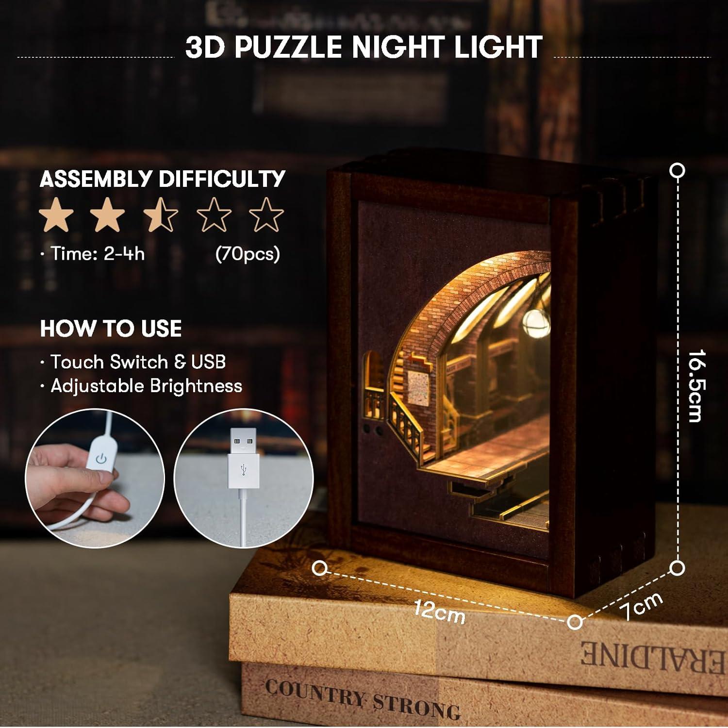Puzzle 3D Luz Nocturna JOOHOUR Estación de Detective
