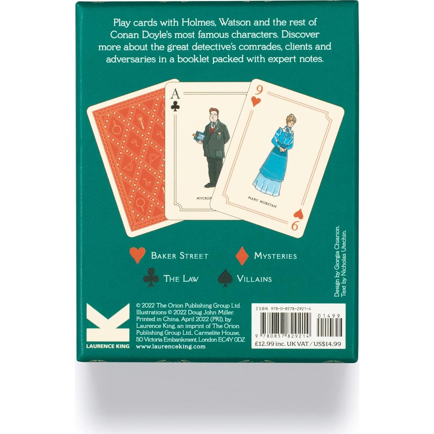 Baraja de Cartas Sherlock Holmes Laurence King - 54 Cartas