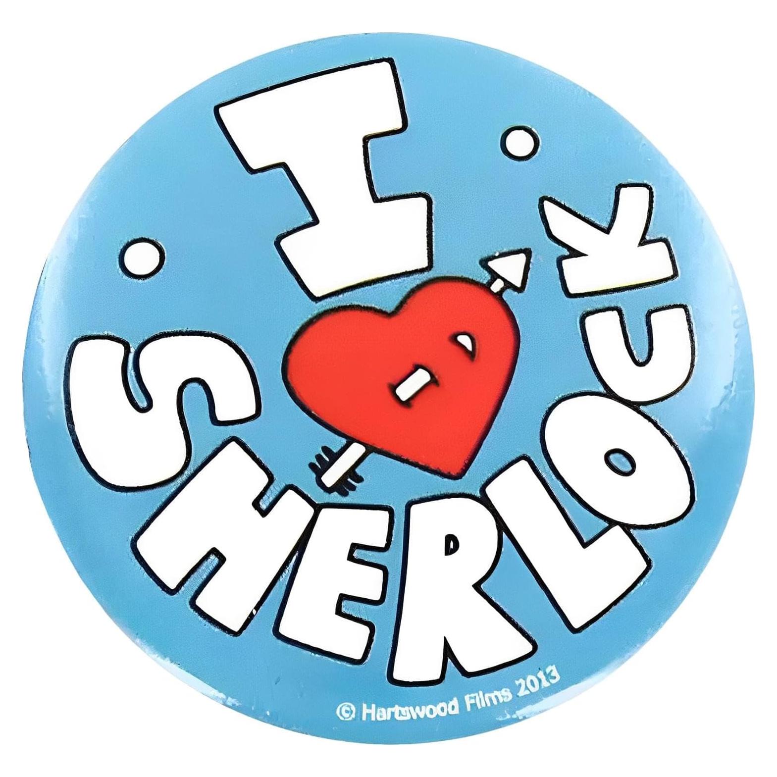 Pin de Botón Sherlock Holmes Seven20 - Amo a Sherlock