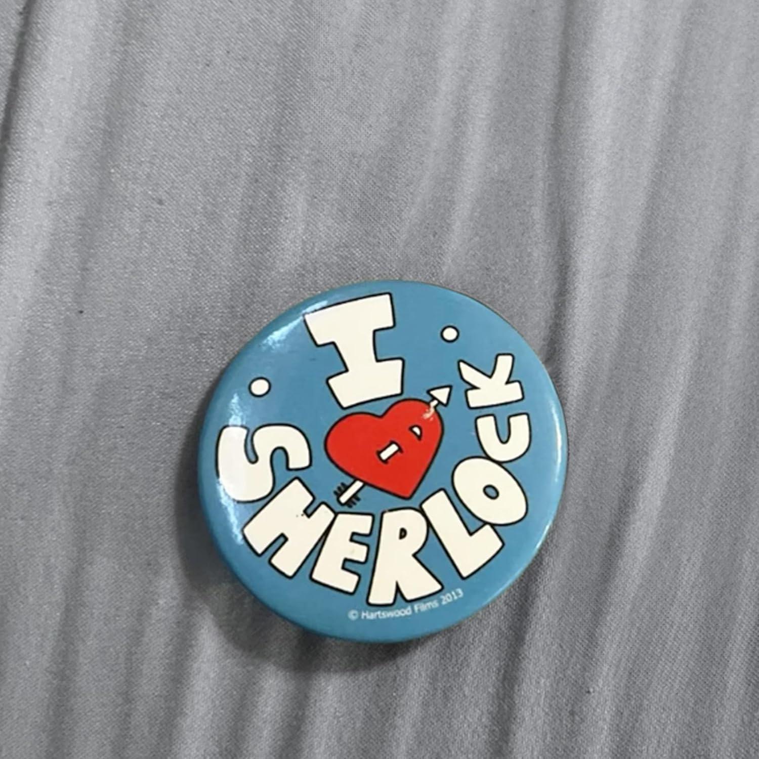 Pin de Botón Sherlock Holmes Seven20 - Amo a Sherlock