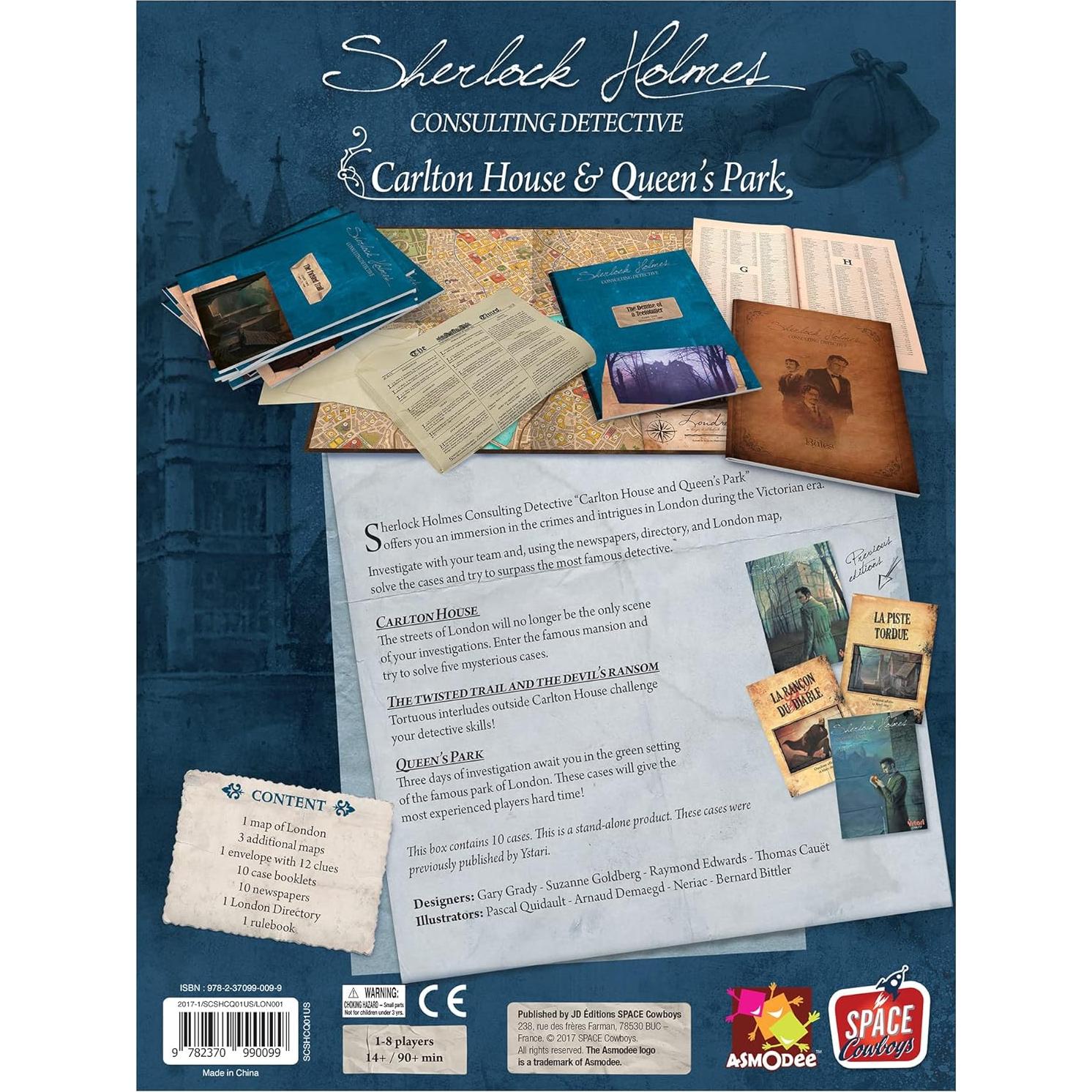 Juego de Mesa Sherlock Holmes Detective Consultor - Space Cowboys - 10 Casos para 1-8 Jugadores