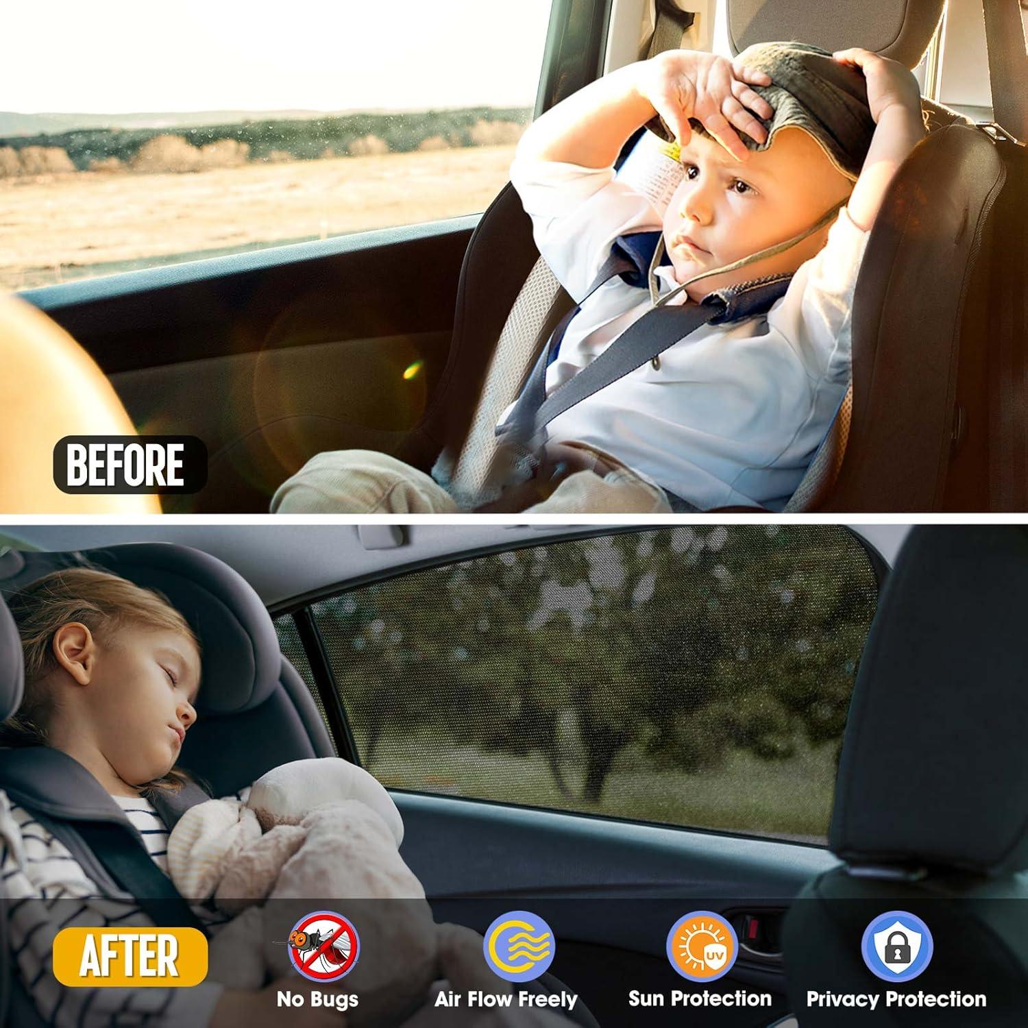 Protector de Ventana Lateral Trasera Yayalovehomee 2 Piezas