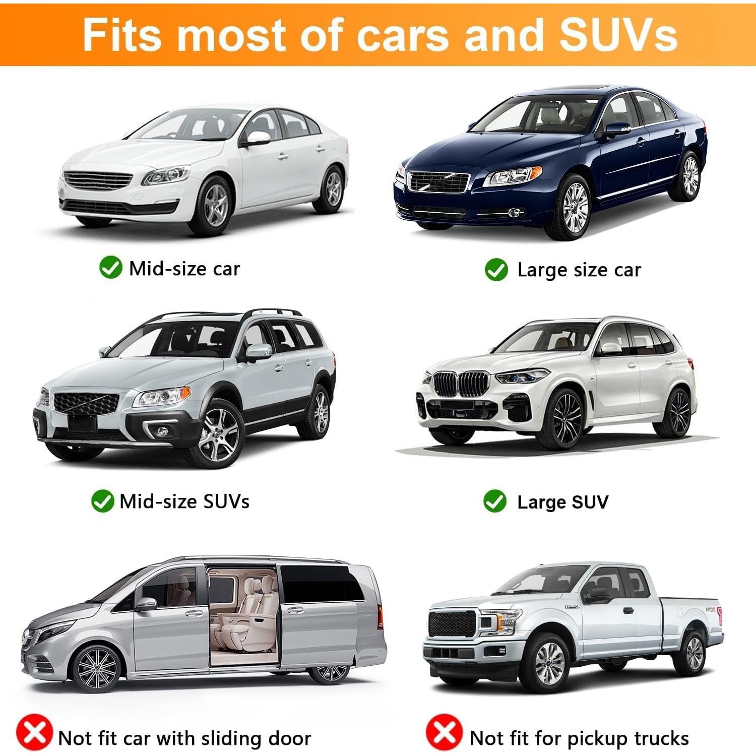 Protector de Ventana Lateral Trasera Yayalovehomee 2 Piezas