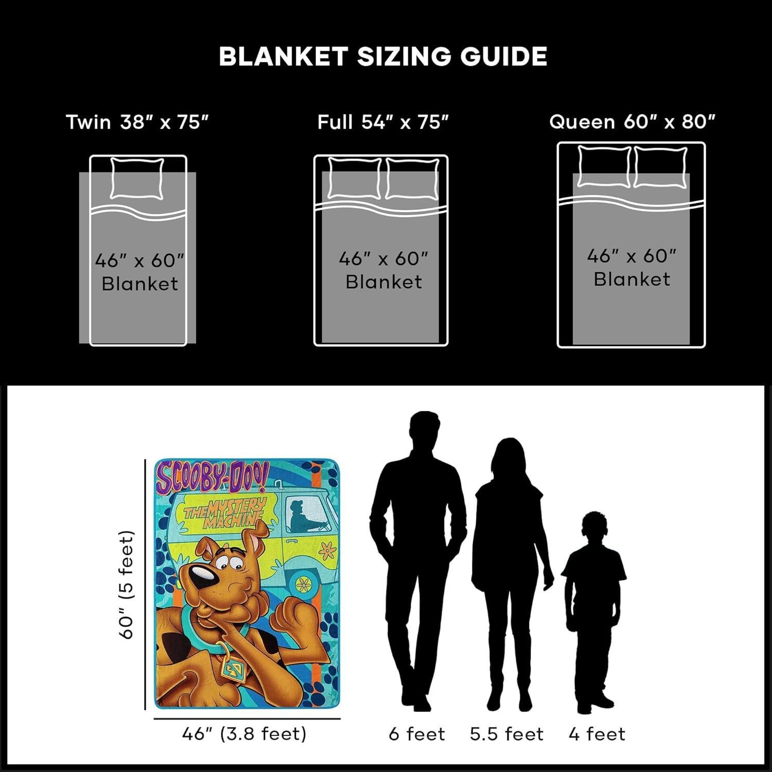 Manta Micro Raschel Scooby Doo Northwest 116.8x152.4 cm