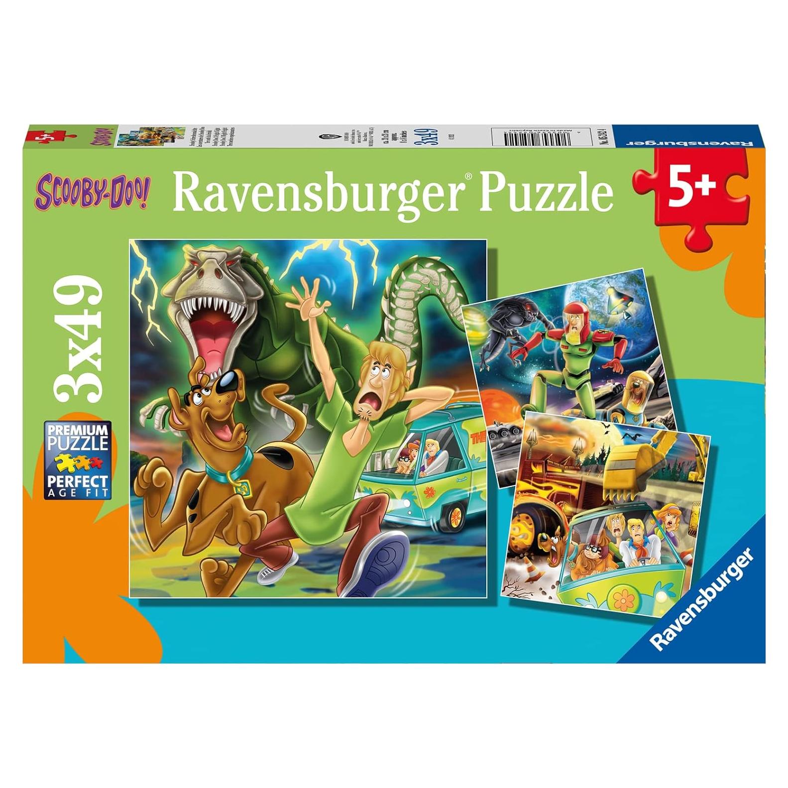 Rompecabezas Ravensburger Scooby Doo 3x49 Piezas para Niños