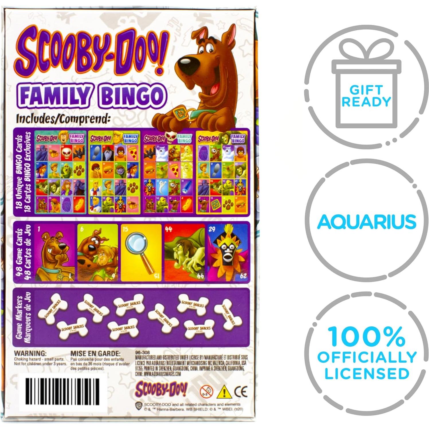 Juego de Bingo Scooby-Doo Aquarius para 2-4 Jugadores
