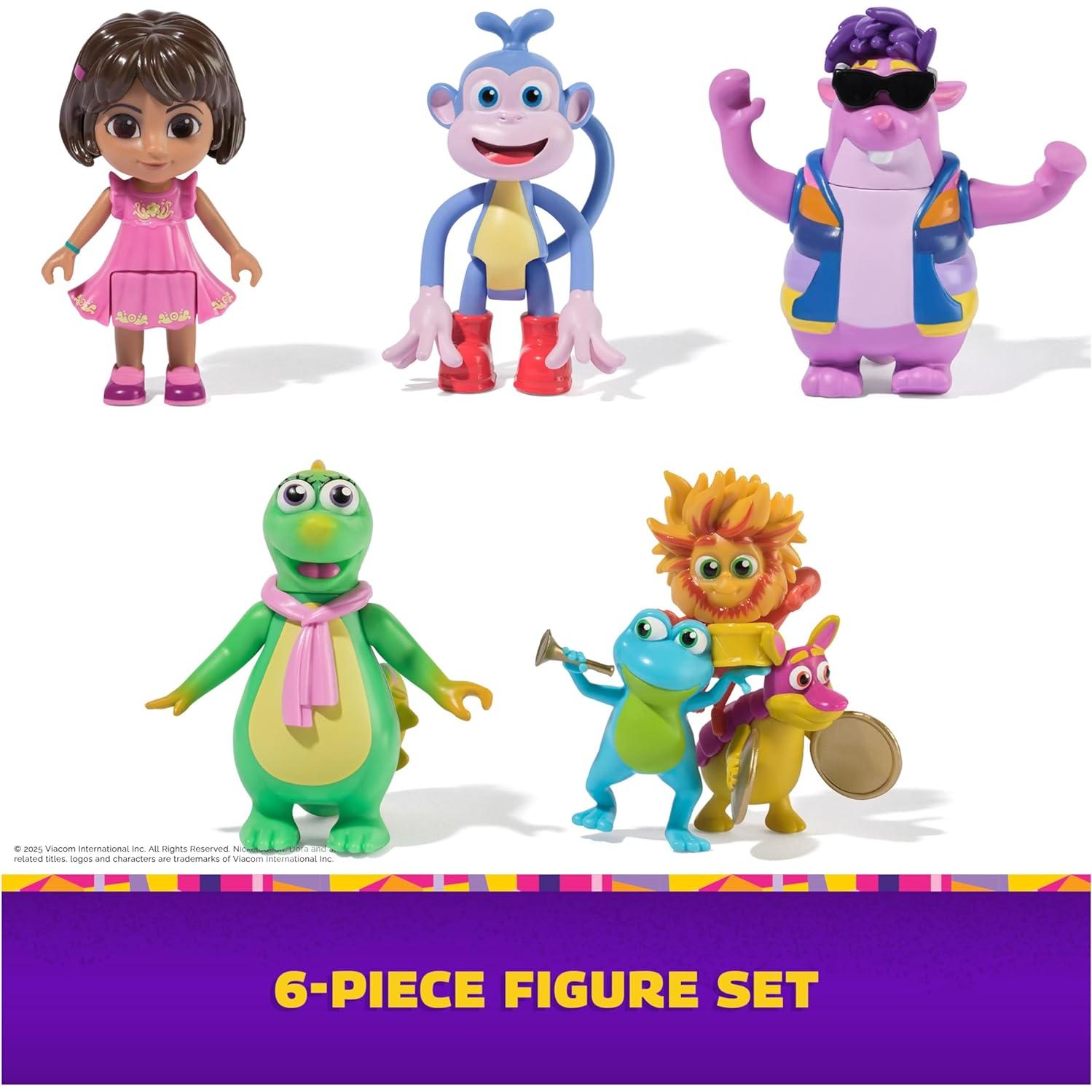 Paquete de Regalo Dora la Exploradora - 5 Figuras de Juguete