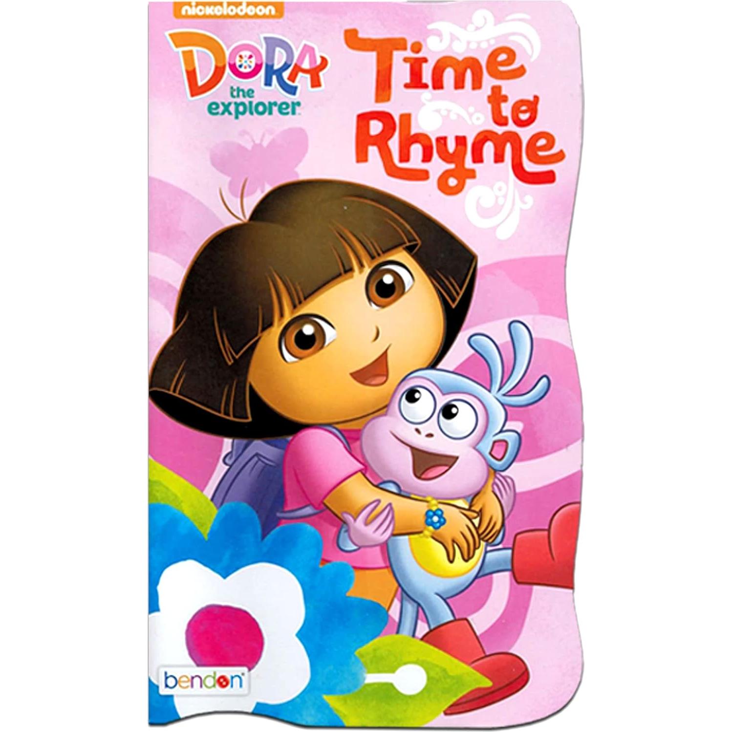 Set de 2 Libros de Cartón Ilustrados para Bebés - Dora la Exploradora