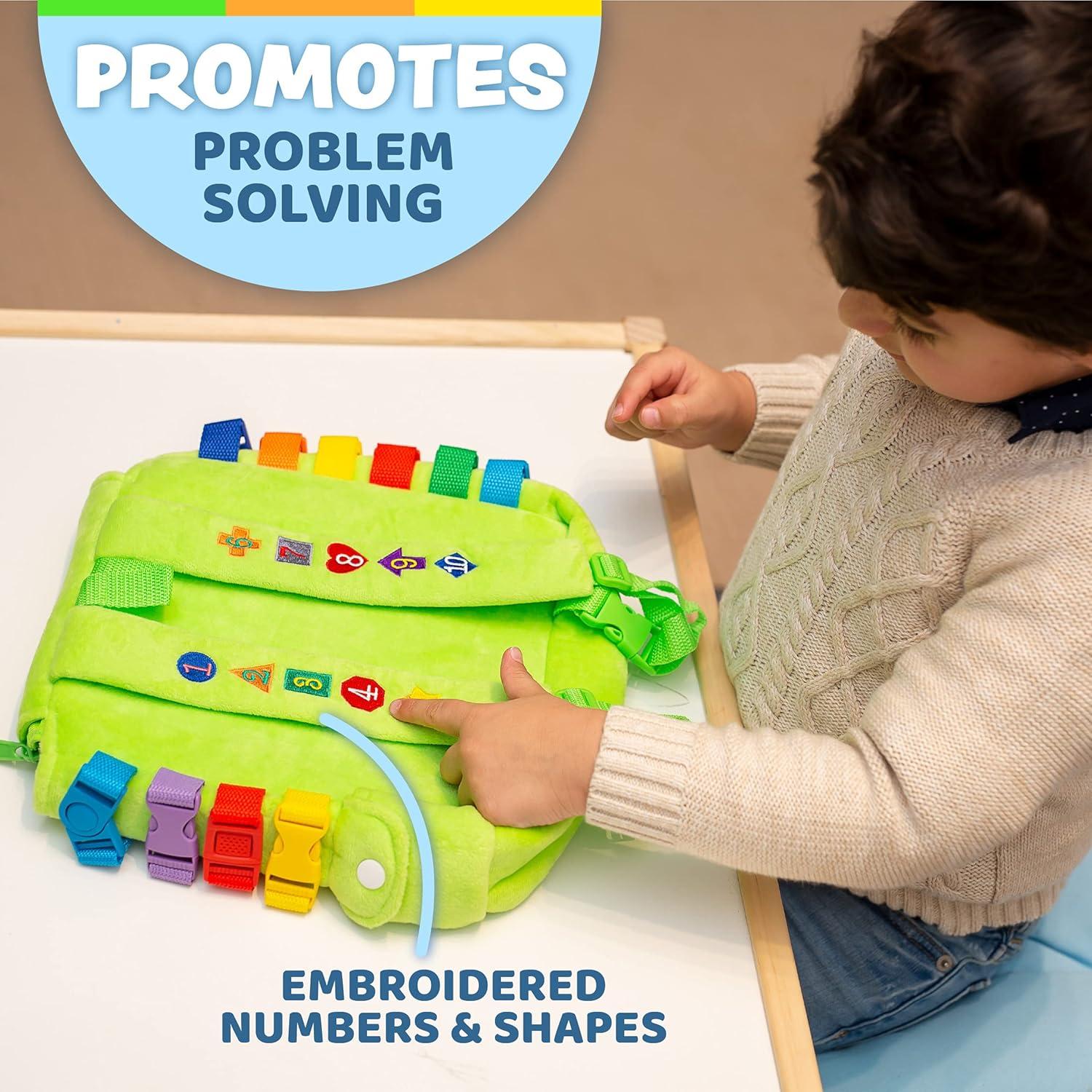 Mochila de Actividades Buddy Buckle Toys - Juguete Educativo