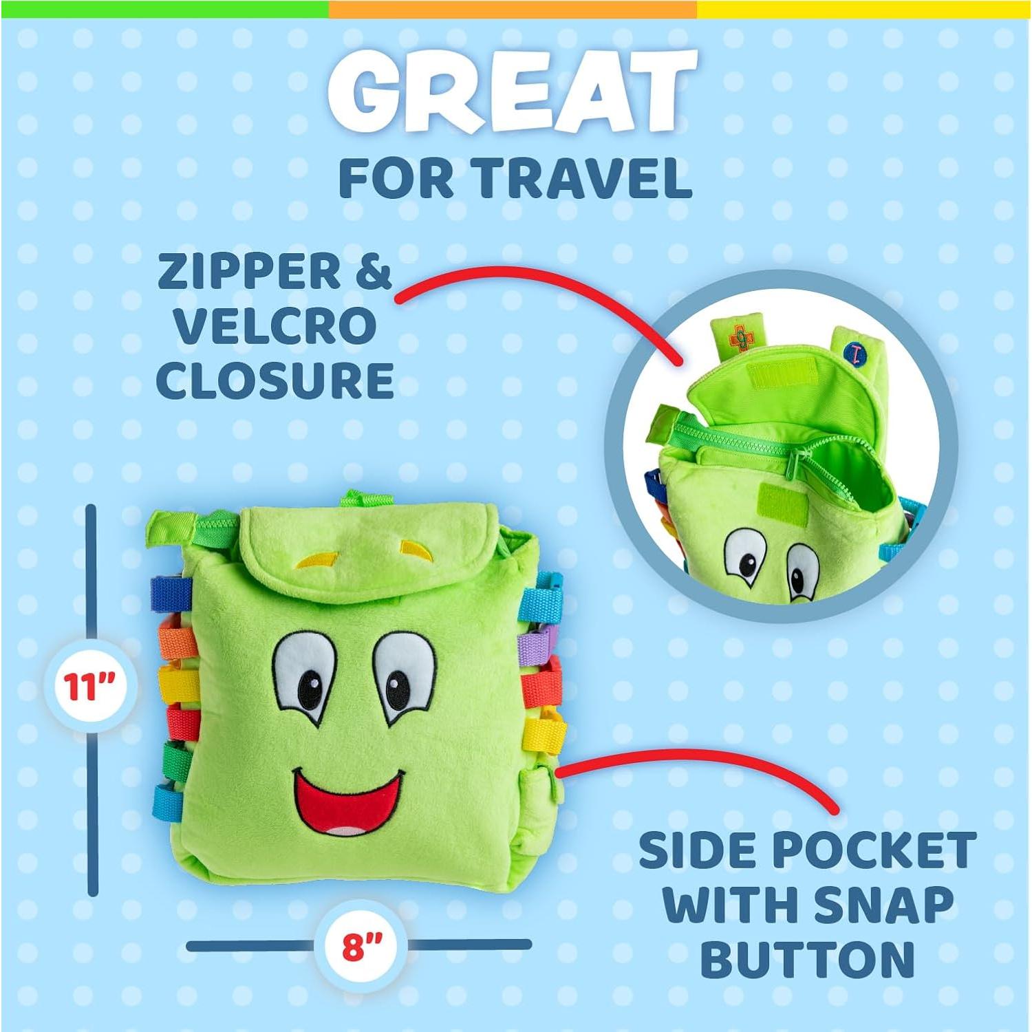 Mochila de Actividades Buddy Buckle Toys - Juguete Educativo