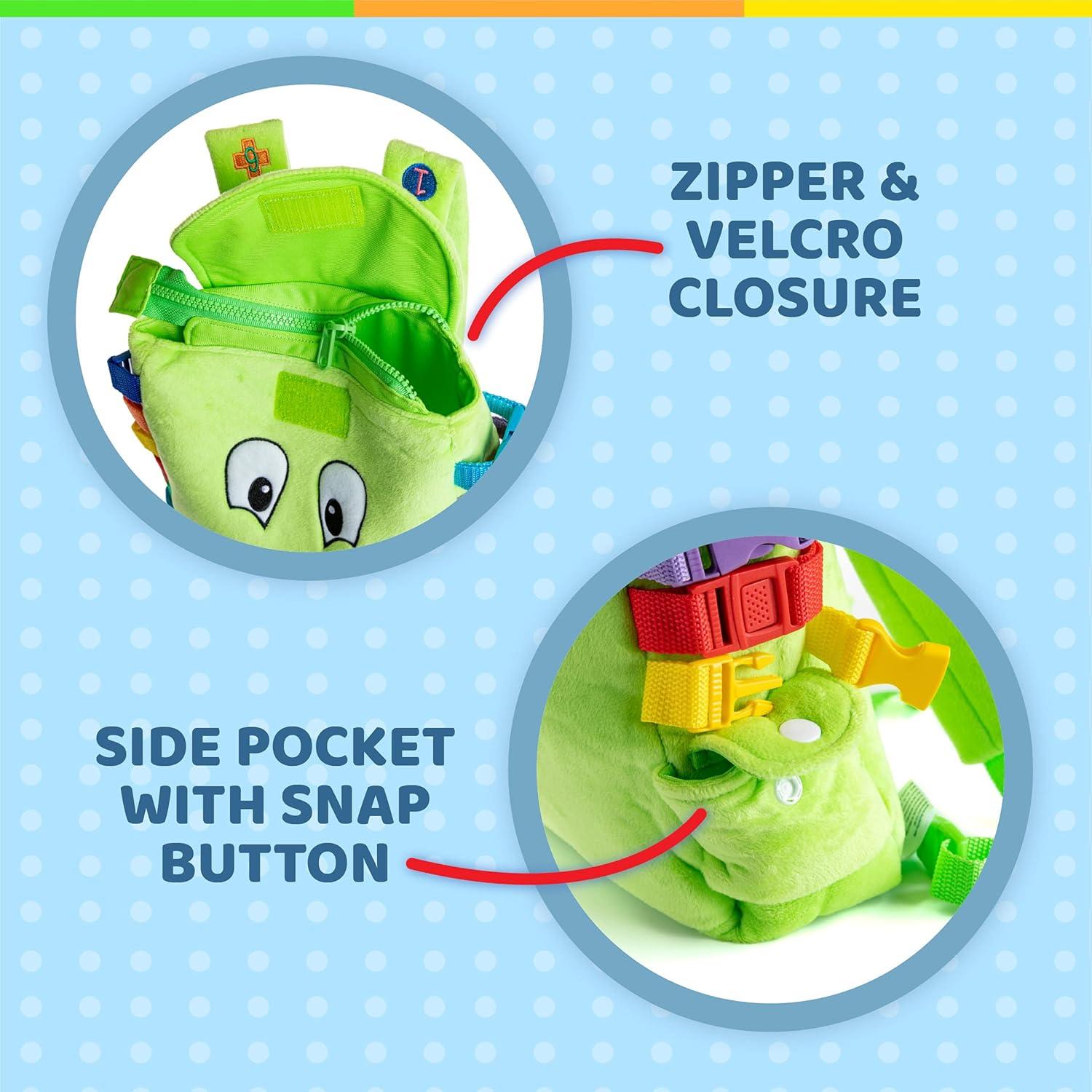 Mochila de Actividades Buddy Buckle Toys - Juguete Educativo