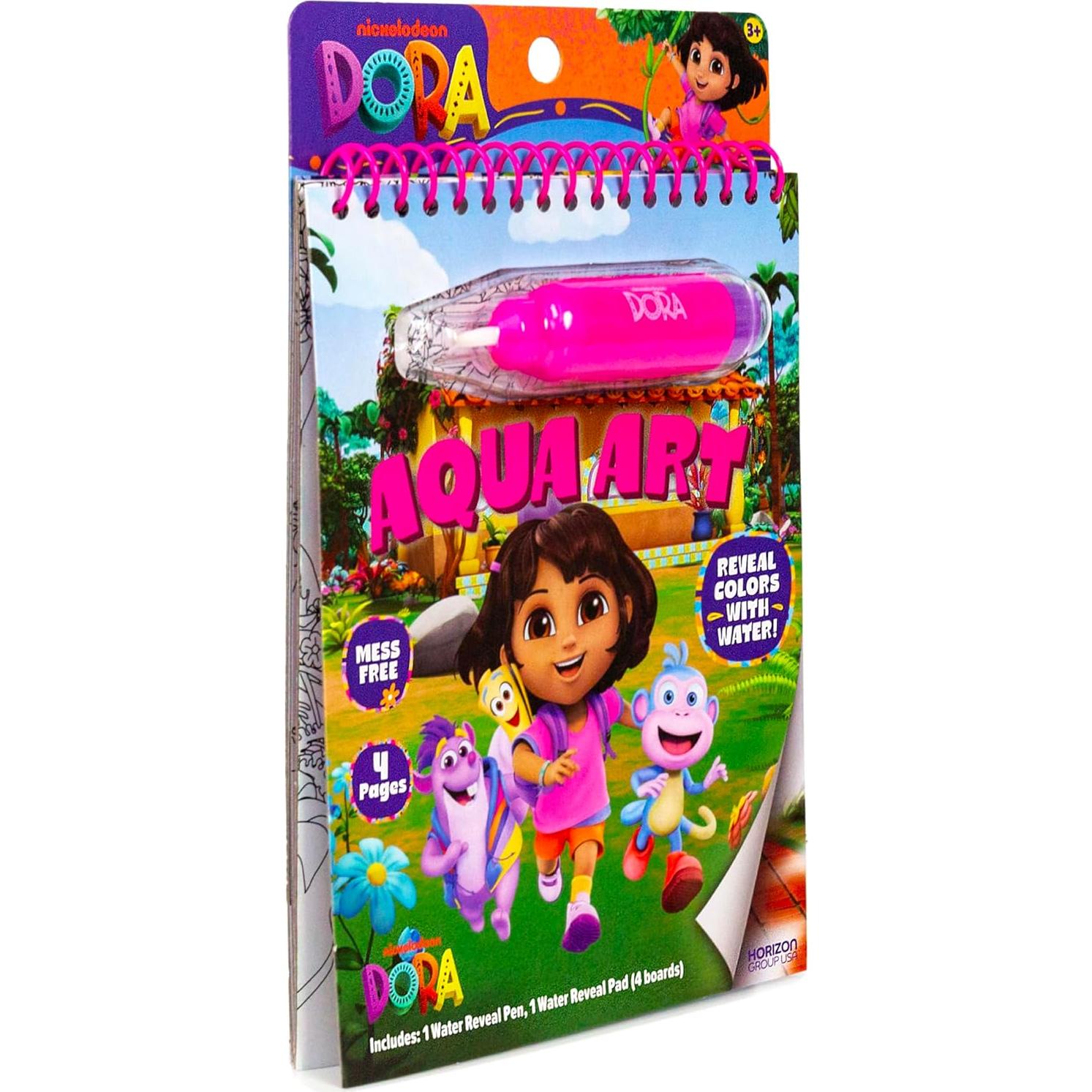 Bloc de Arte Acuático Dora Aqua Art con Bolígrafo de Agua