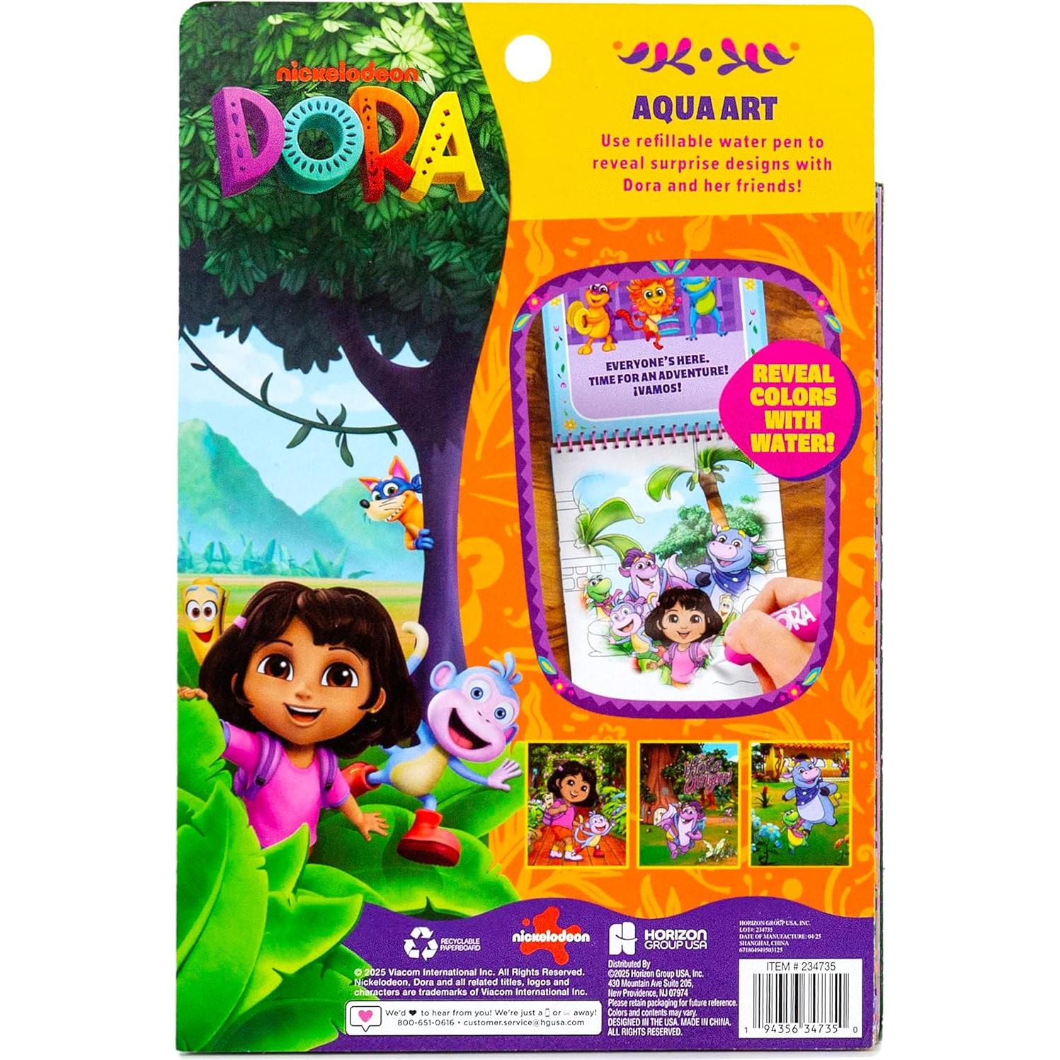 Bloc de Arte Acuático Dora Aqua Art con Bolígrafo de Agua