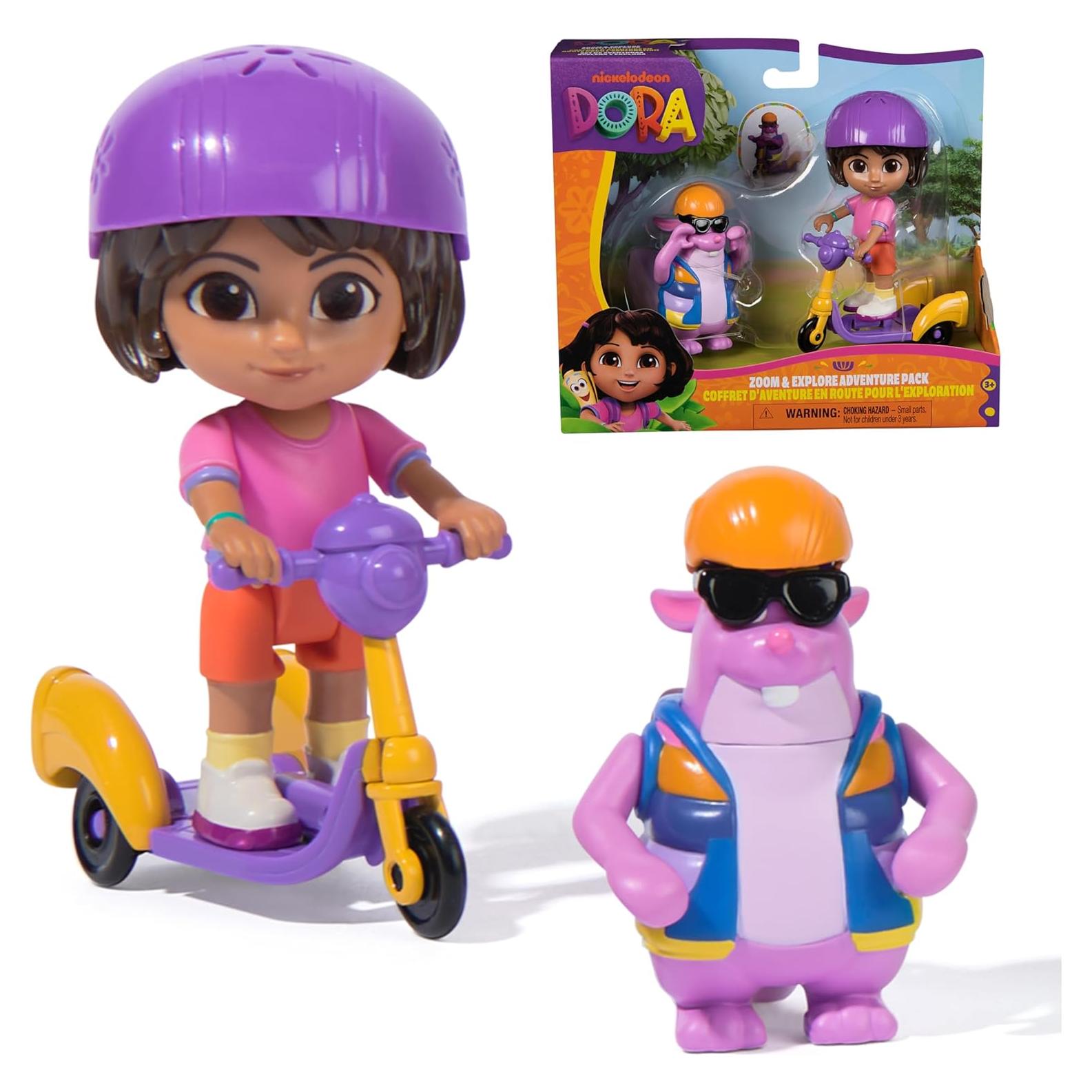 Paquete de Aventura Dora y Tico con Scooter 3 Ruedas - Spin Master