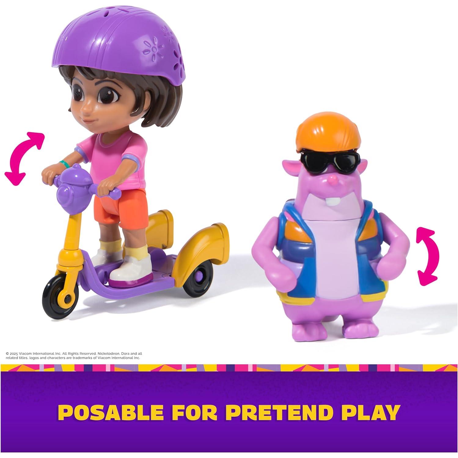 Paquete de Aventura Dora y Tico con Scooter 3 Ruedas - Spin Master