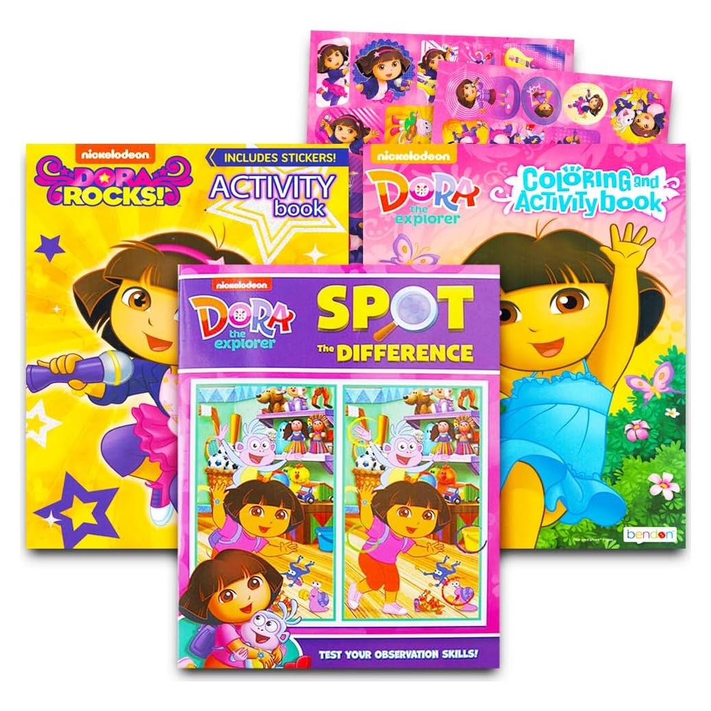 Set de Libros para Colorear Dora la Exploradora - 3 Unidades