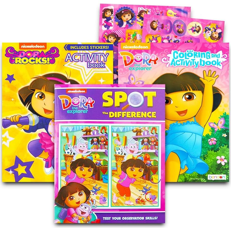 Set de Libros para Colorear Dora la Exploradora - 3 Unidades
