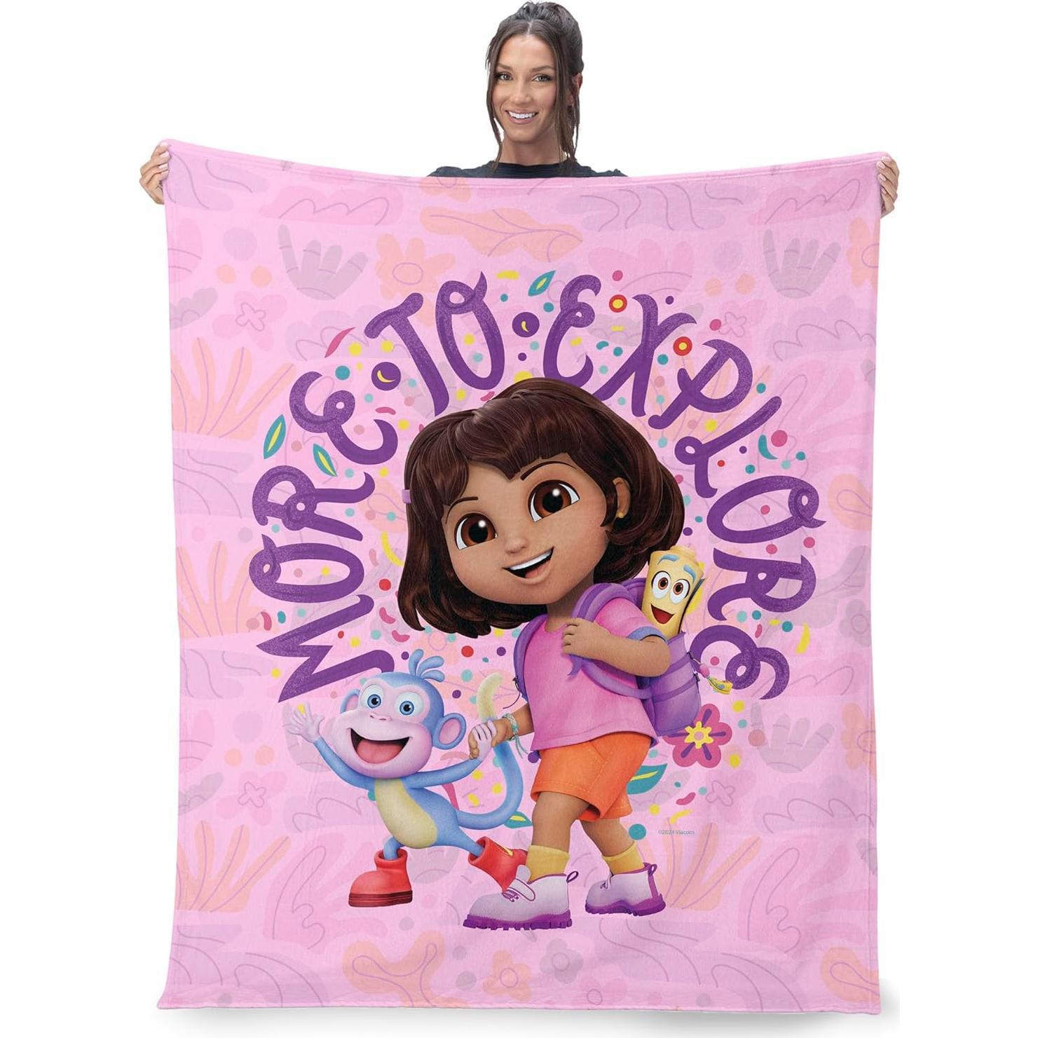 Manta de Toque de Seda NORTHWEST Dora la Exploradora 101.6x127cm